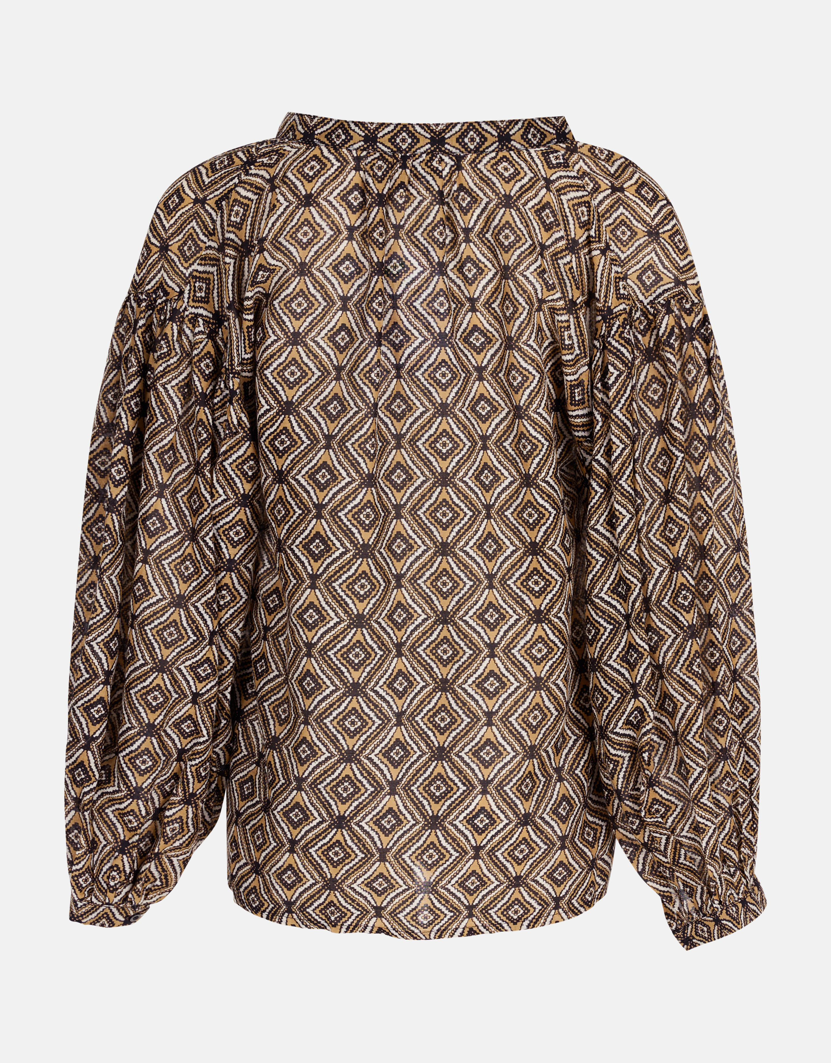 Bedruckte Voile-Bluse Braun SHOEBY WOMEN