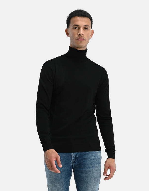 Rollkragenpullover Schwarz SHOEBY MEN