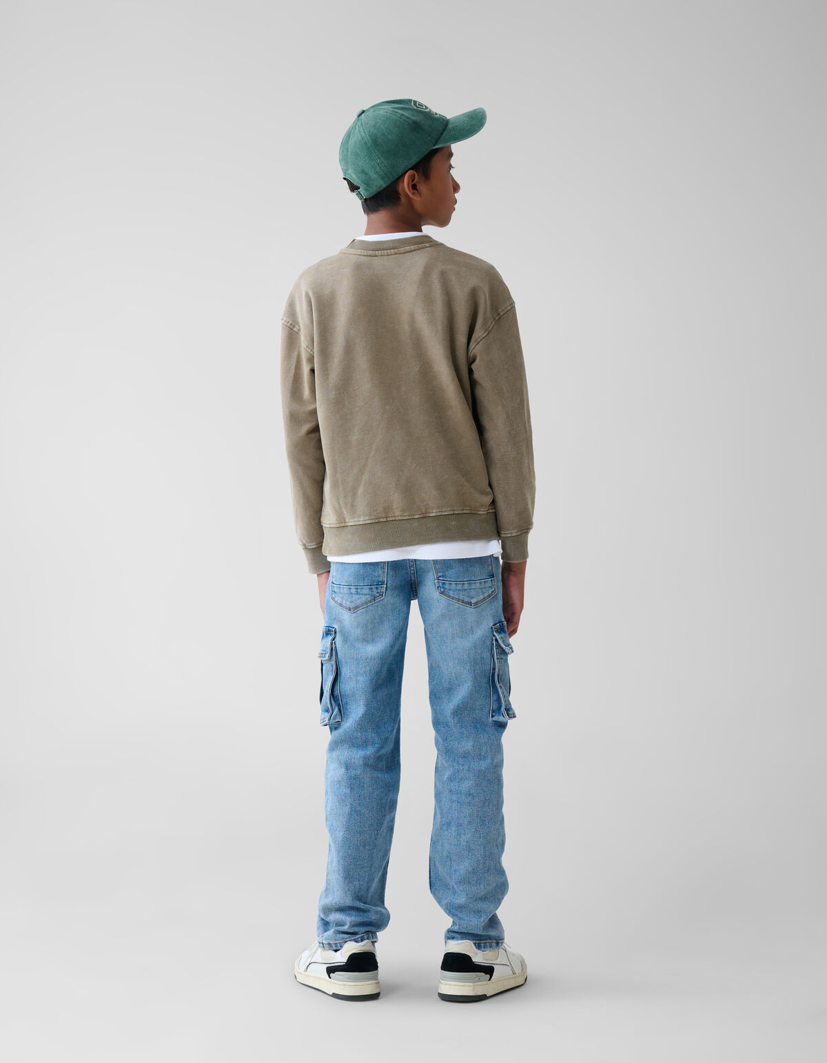 Washed Artwork Pullover Khaki SHOEBY BOYS