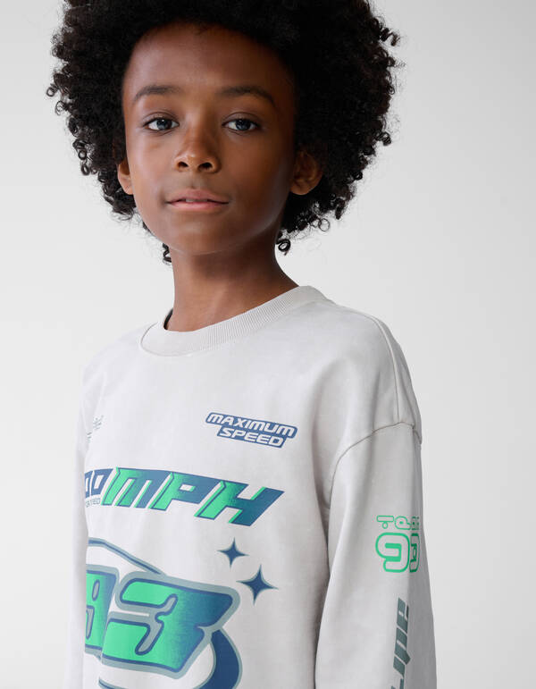 Rennkunst Pullover Beige SHOEBY BOYS