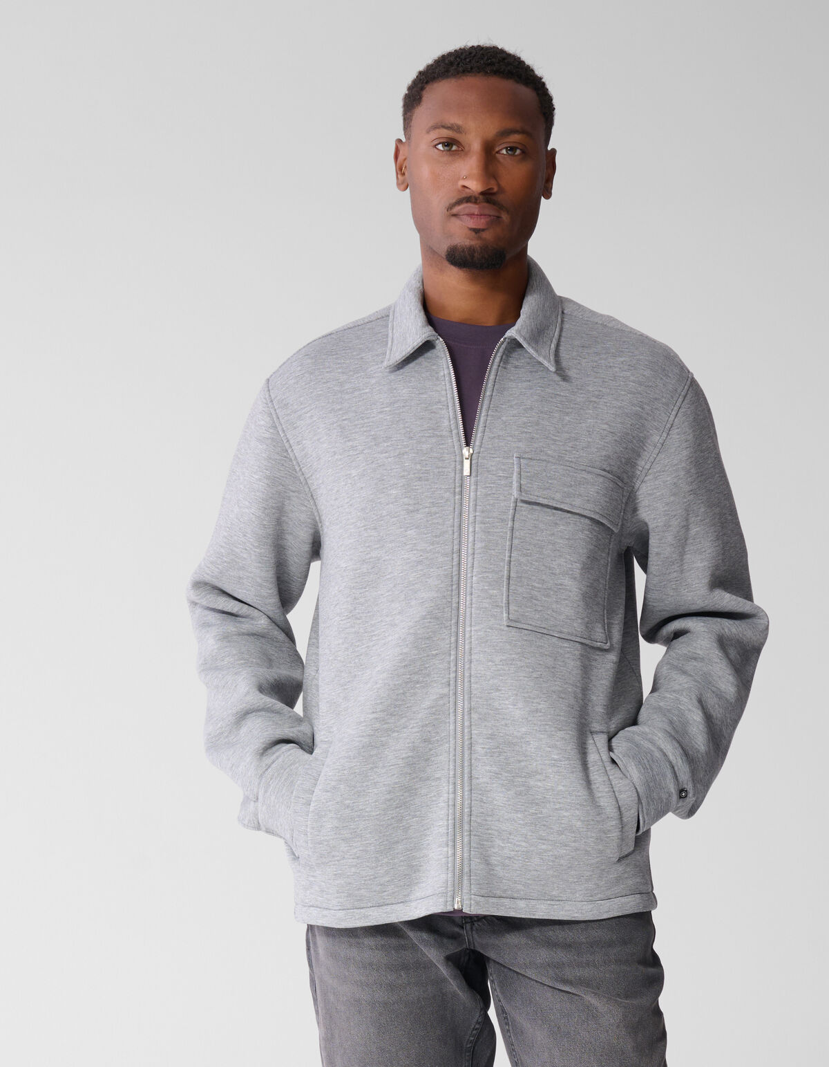 Scuba-Overshirt Hellgrau SHOEBY MEN