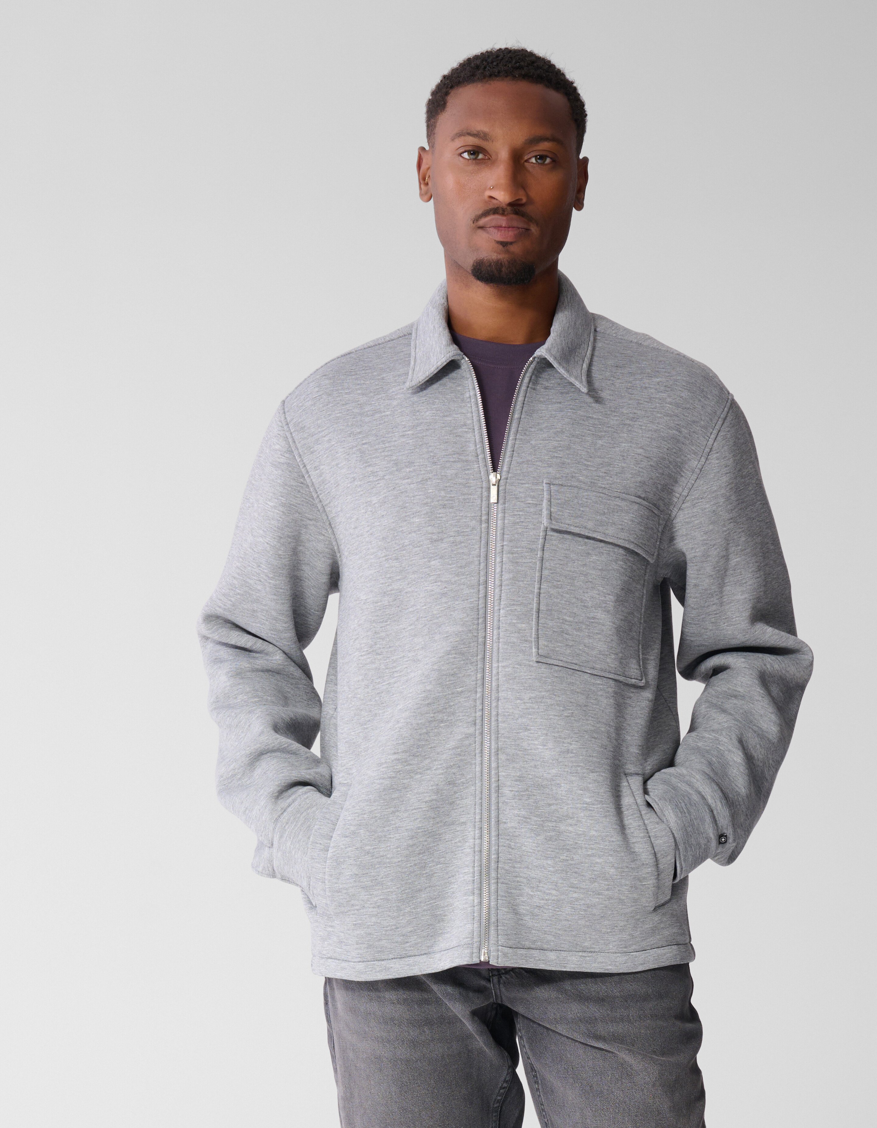 Scuba-Overshirt Hellgrau SHOEBY MEN