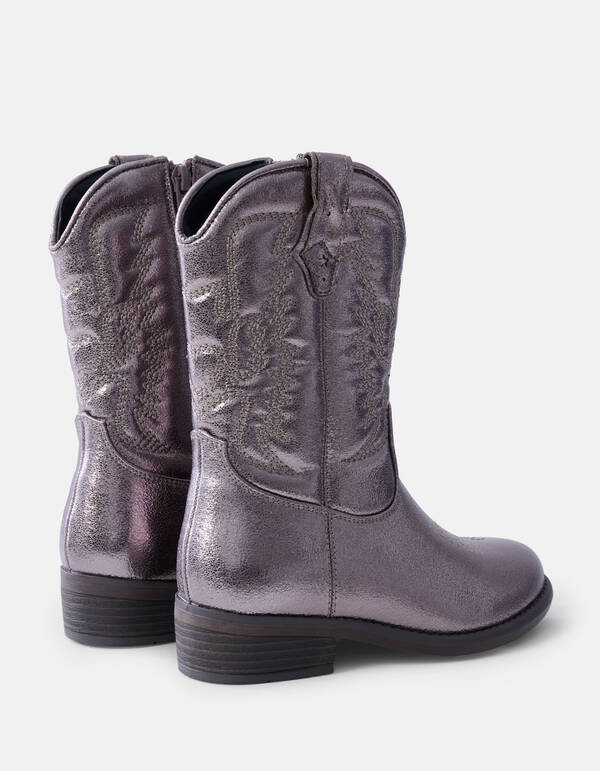 Cowboystiefel Silber SHOEBY SHOES