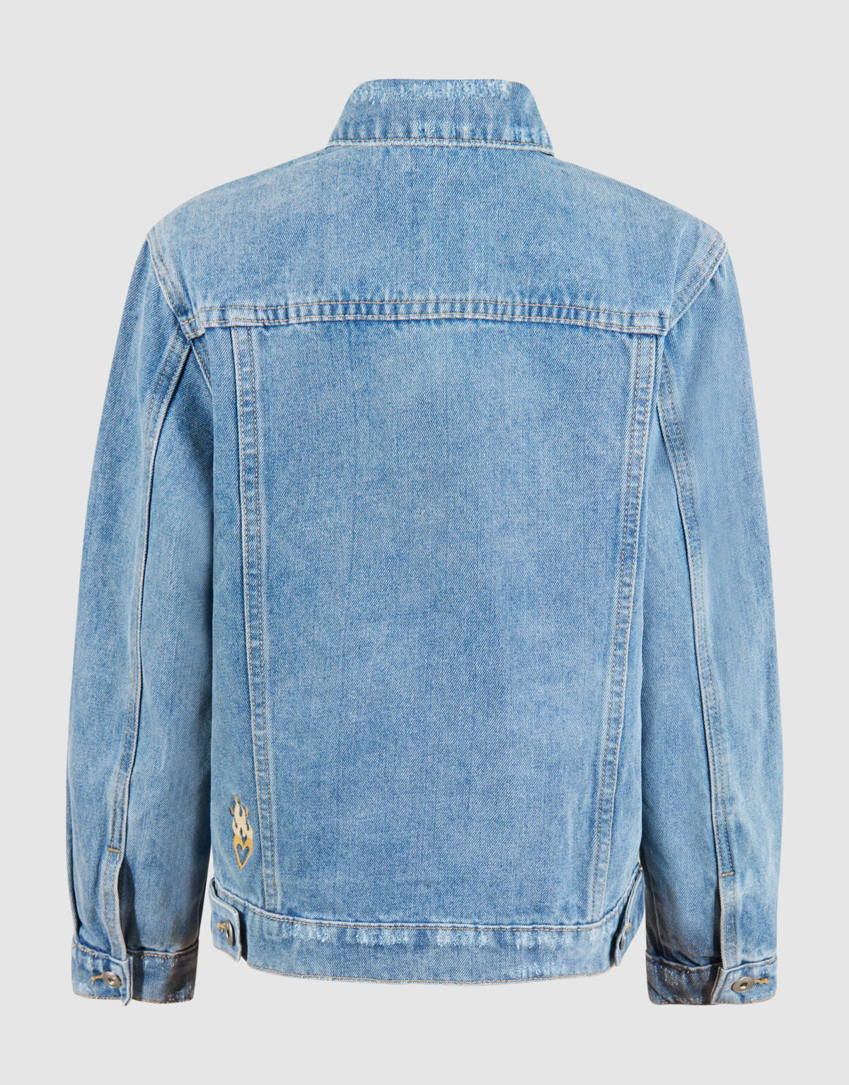 Bestickte Denim-Jacke Hellblau SHOEBY GIRLS