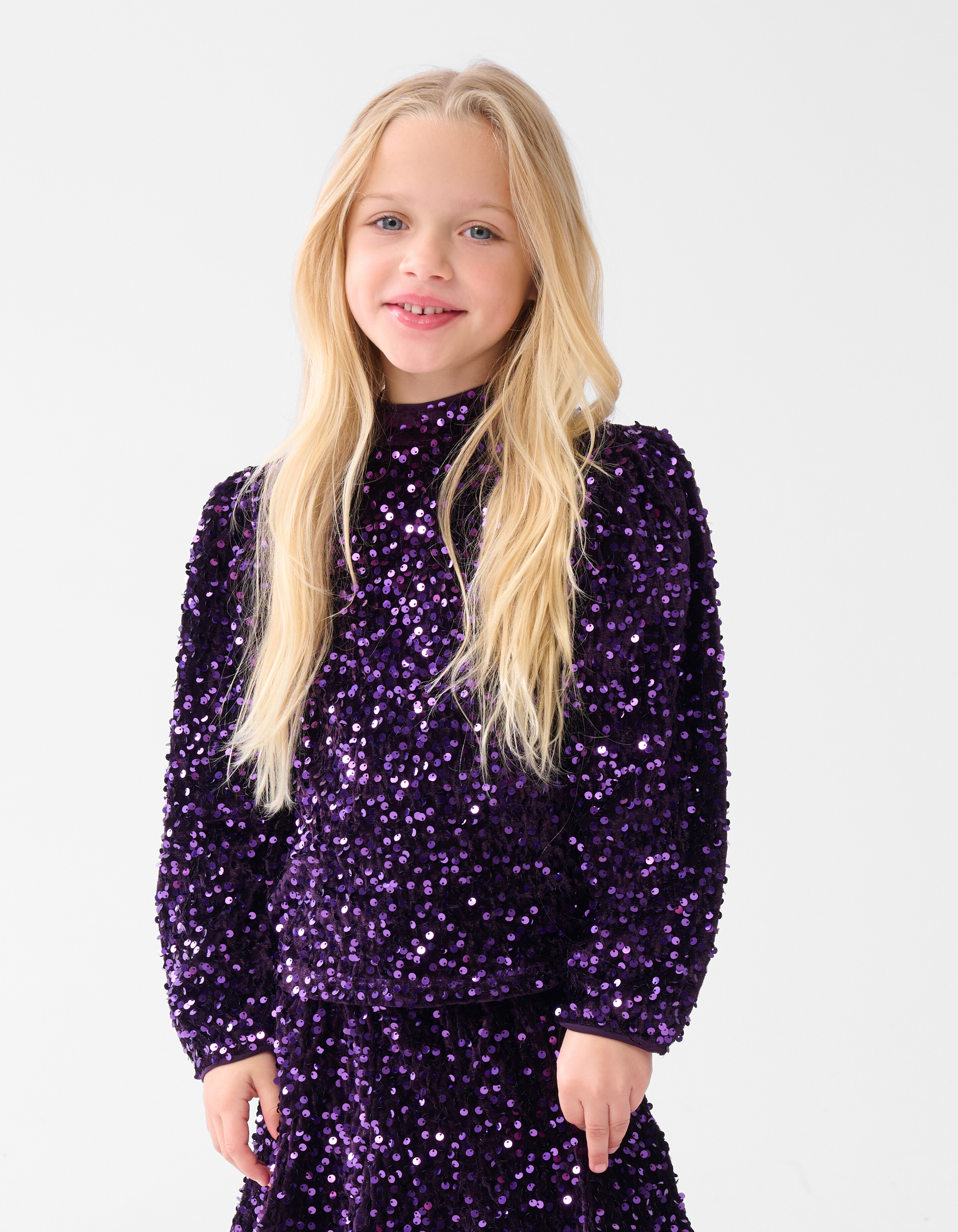 Pailletten Top Lila SHOEBY GIRLS