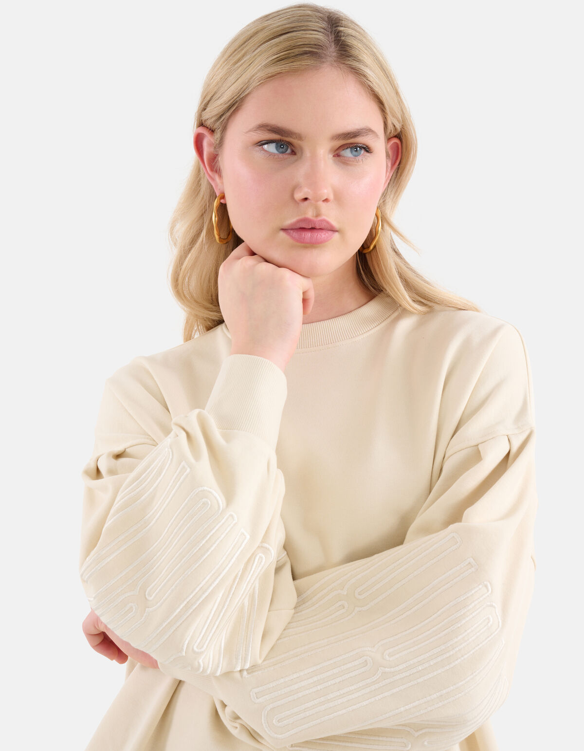 Pullover mit Stickerei Off White SHOEBY WOMEN