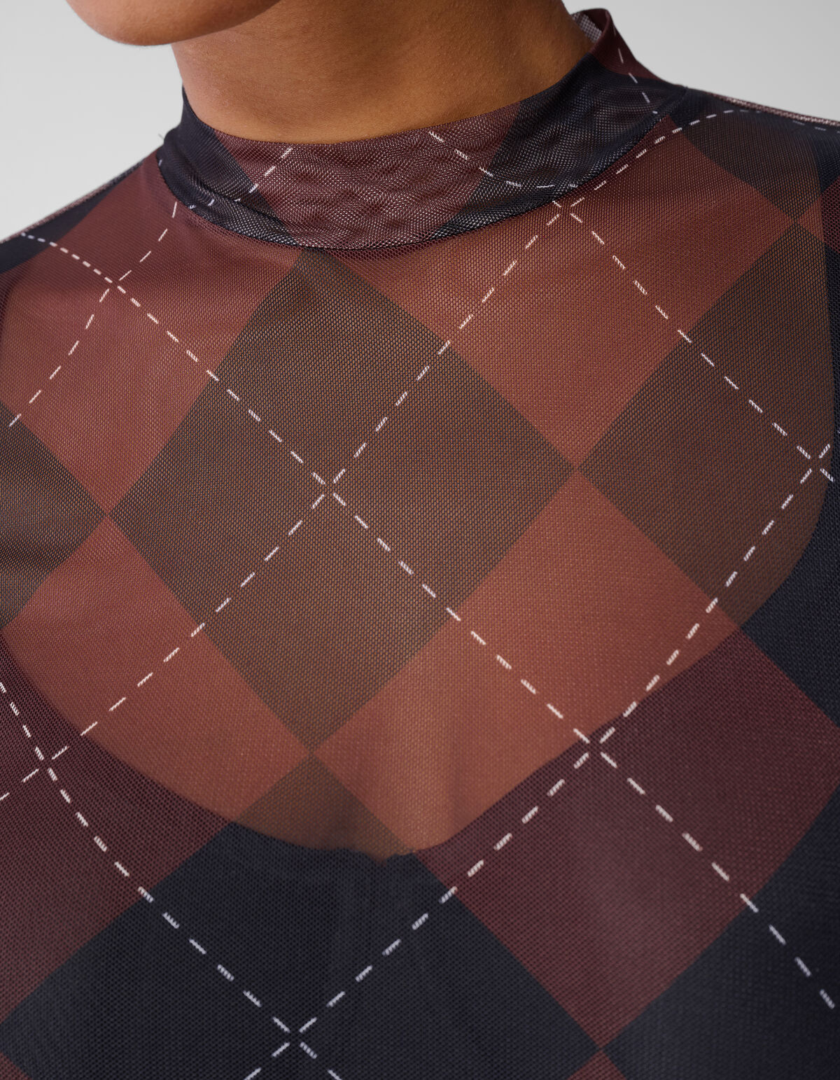 Mesh Top braun SHOEBY WOMEN