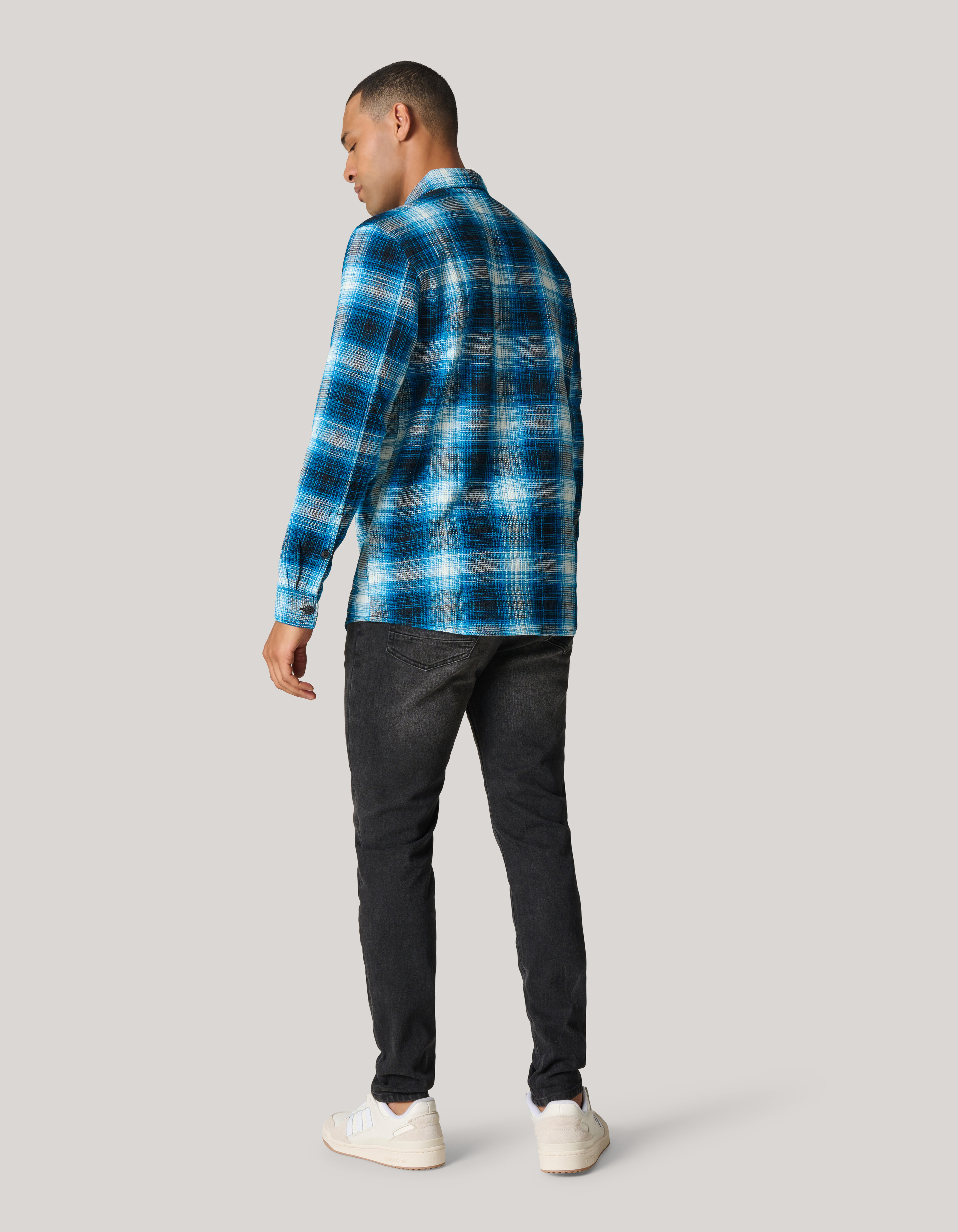 Washed Tapered Jeans Zwart L32 SHOEBY MEN