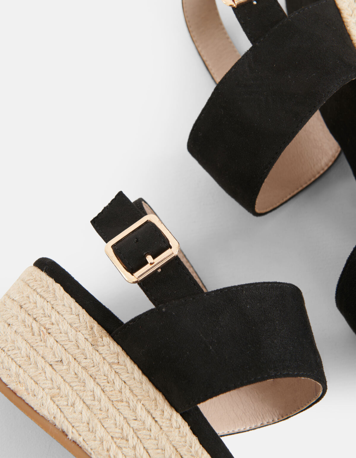 Espradilles Keilabsatz Schwarz SHOEBY SHOES