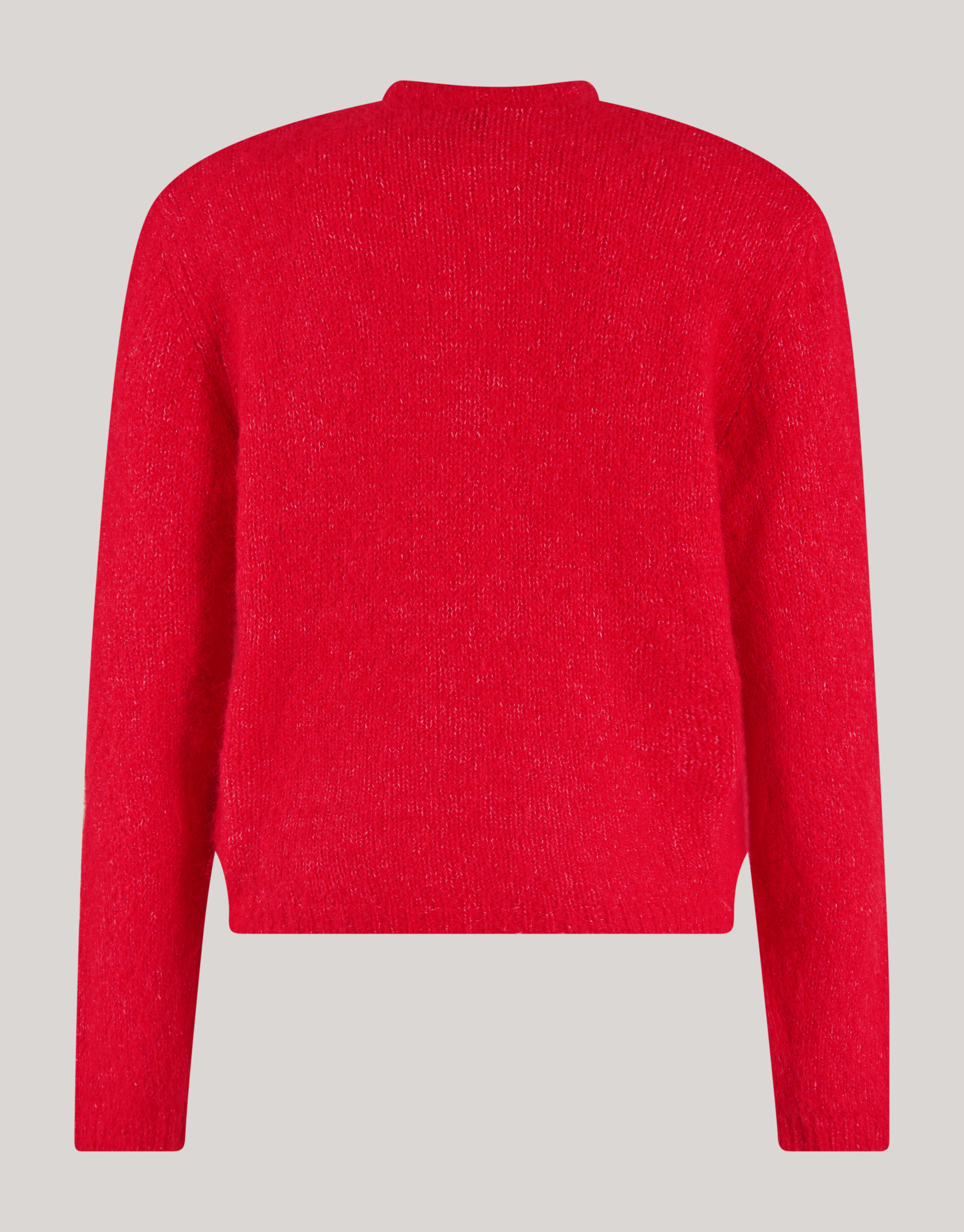 Pelzige Strickjacke Rot SHOEBY WOMEN