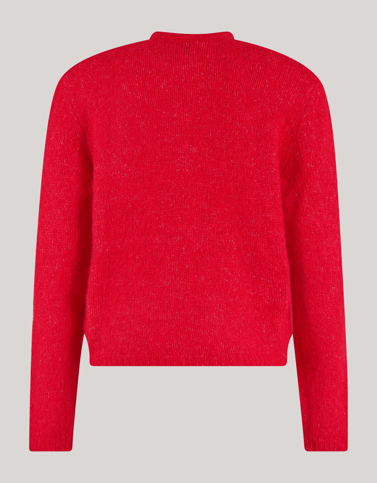 Pelzige Strickjacke Rot SHOEBY WOMEN