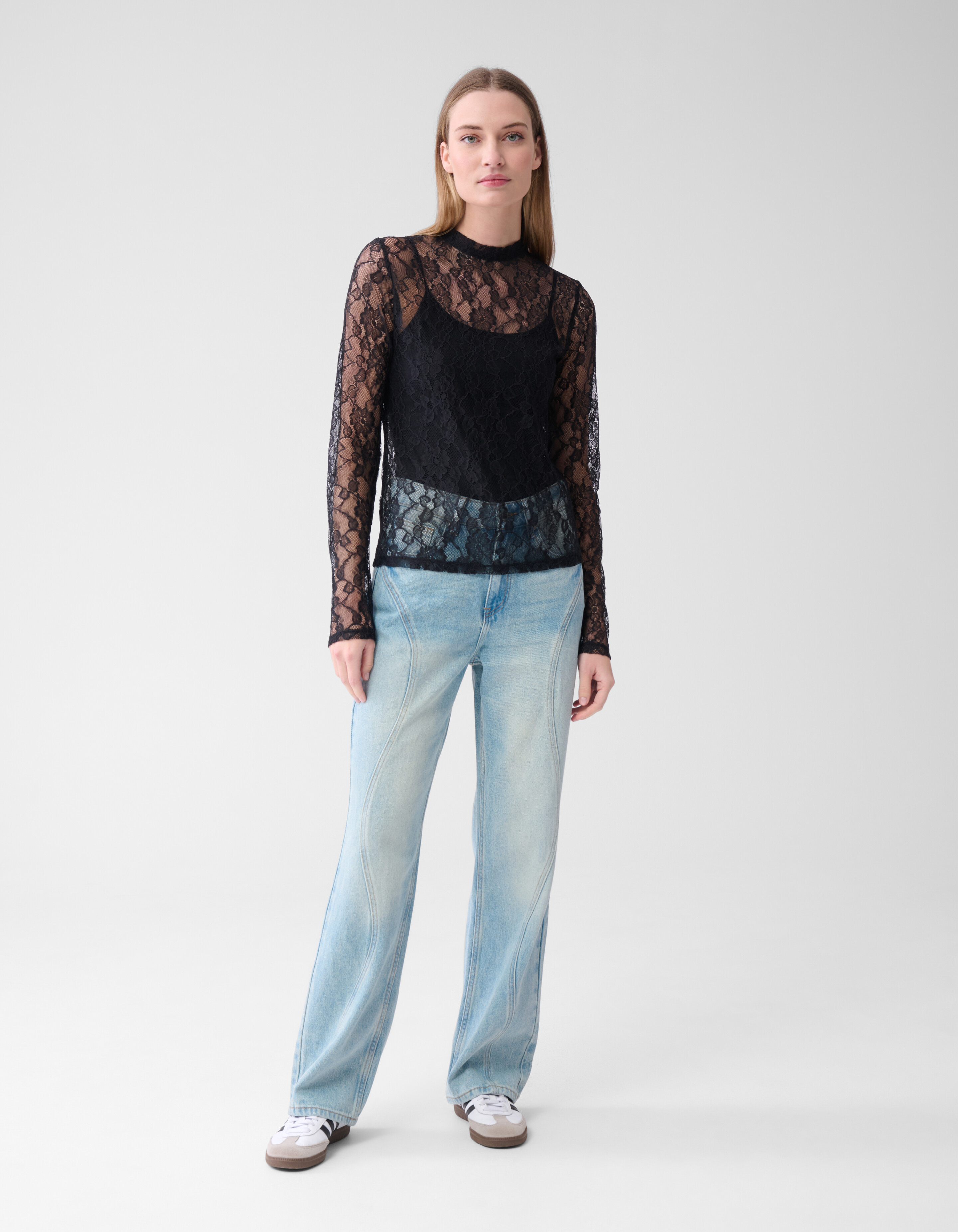 Spitzen-Top Schwarz SHOEBY WOMEN