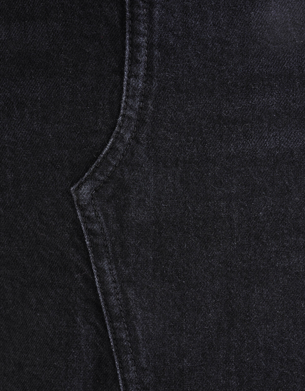 Midirock aus Denim Schwarz SHOEBY WOMEN