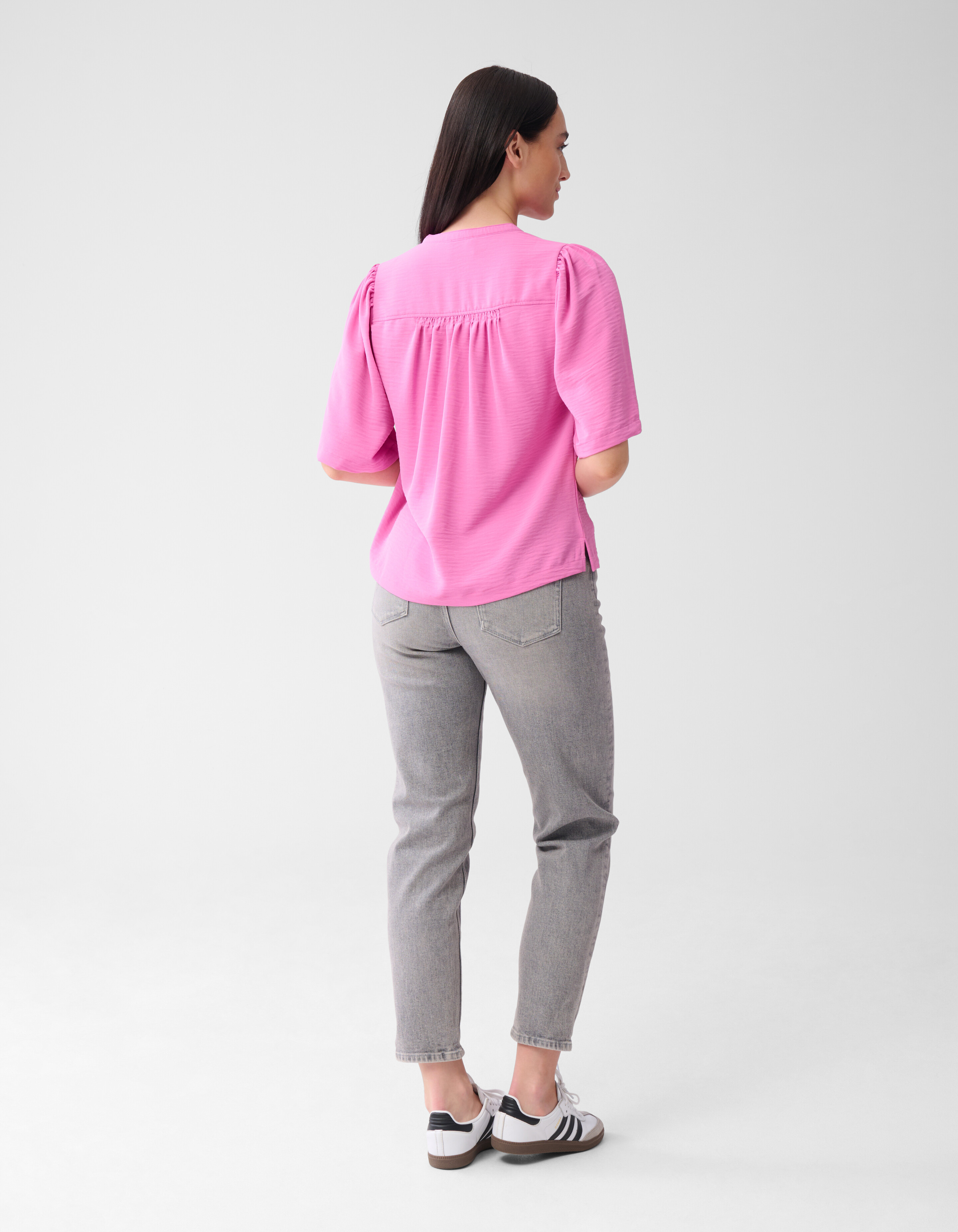 Tapered Fit Jeans Hellgrau SHOEBY WOMEN