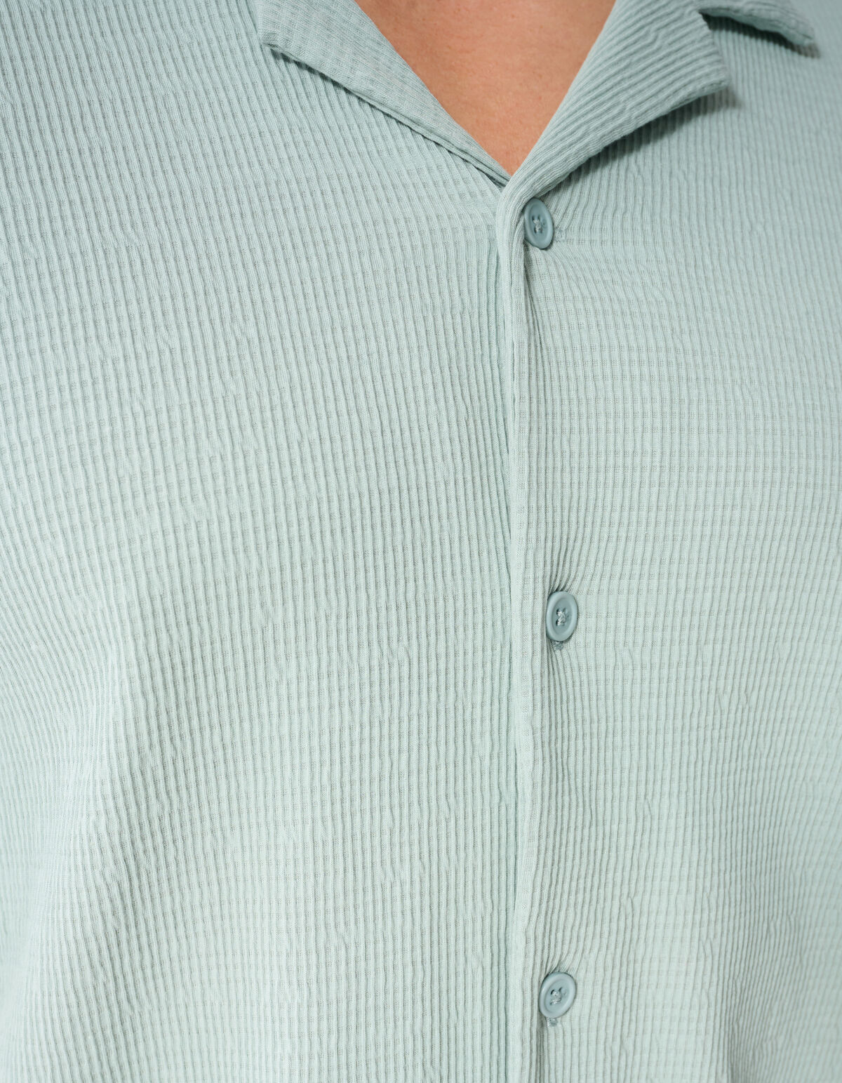 Struktur Overshirt Hellgr&uuml;n SHOEBY MEN