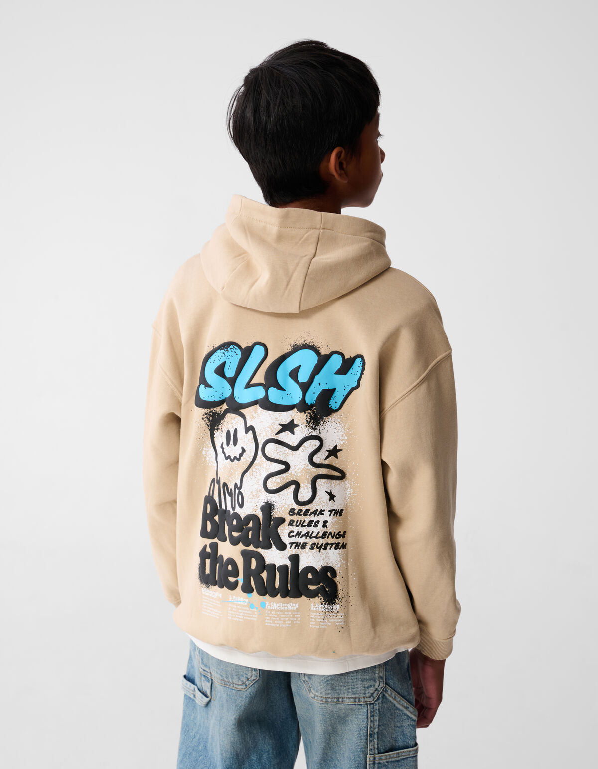 Regelbrecher Kunstwerk Kapuzenpullover Beige SHOEBY BOYS