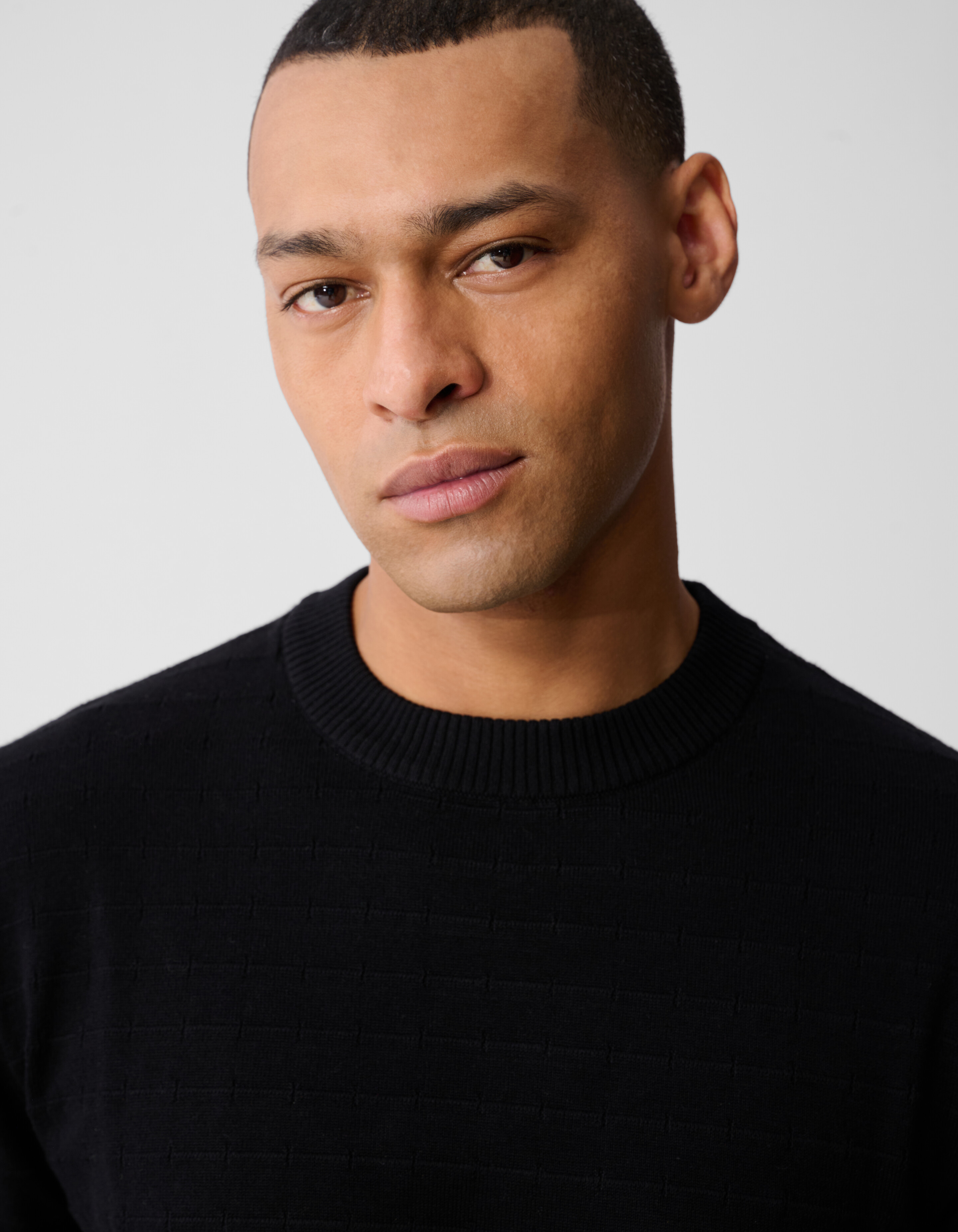 Struktur Pullover Schwarz SHOEBY MEN