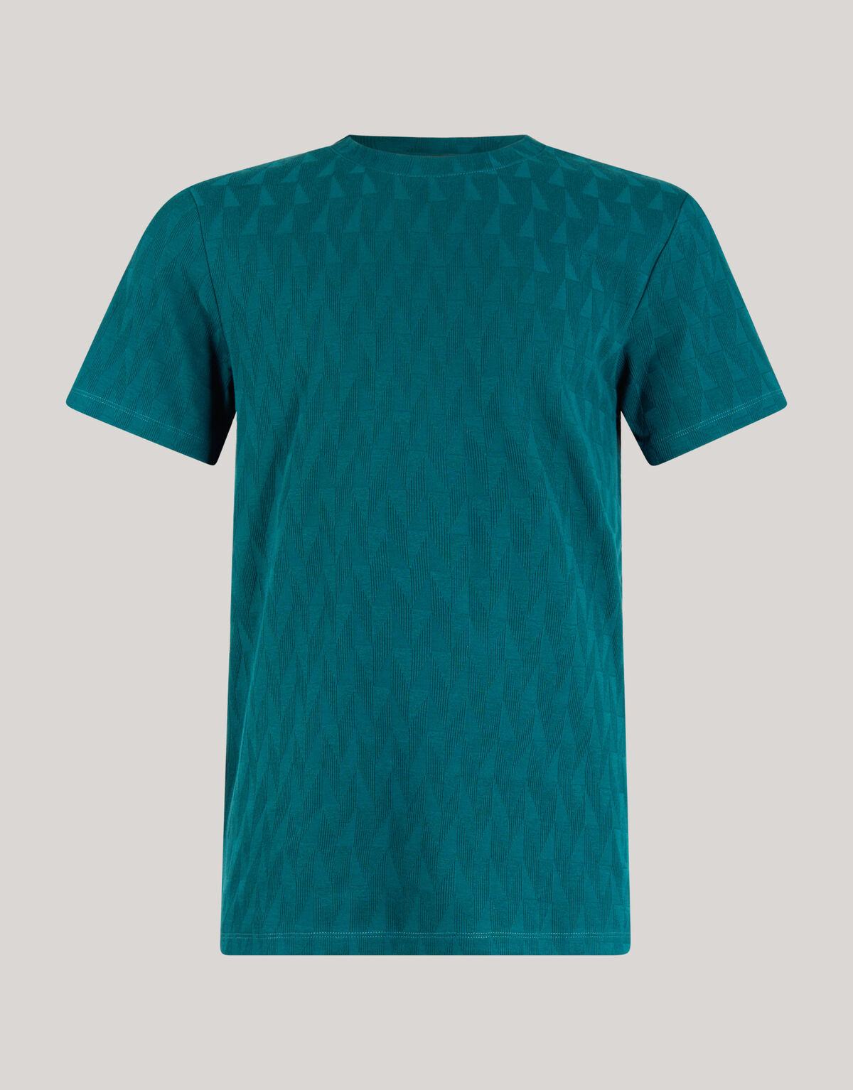 Jacquard-T-Shirt Dunkelgrün SHOEBY MEN