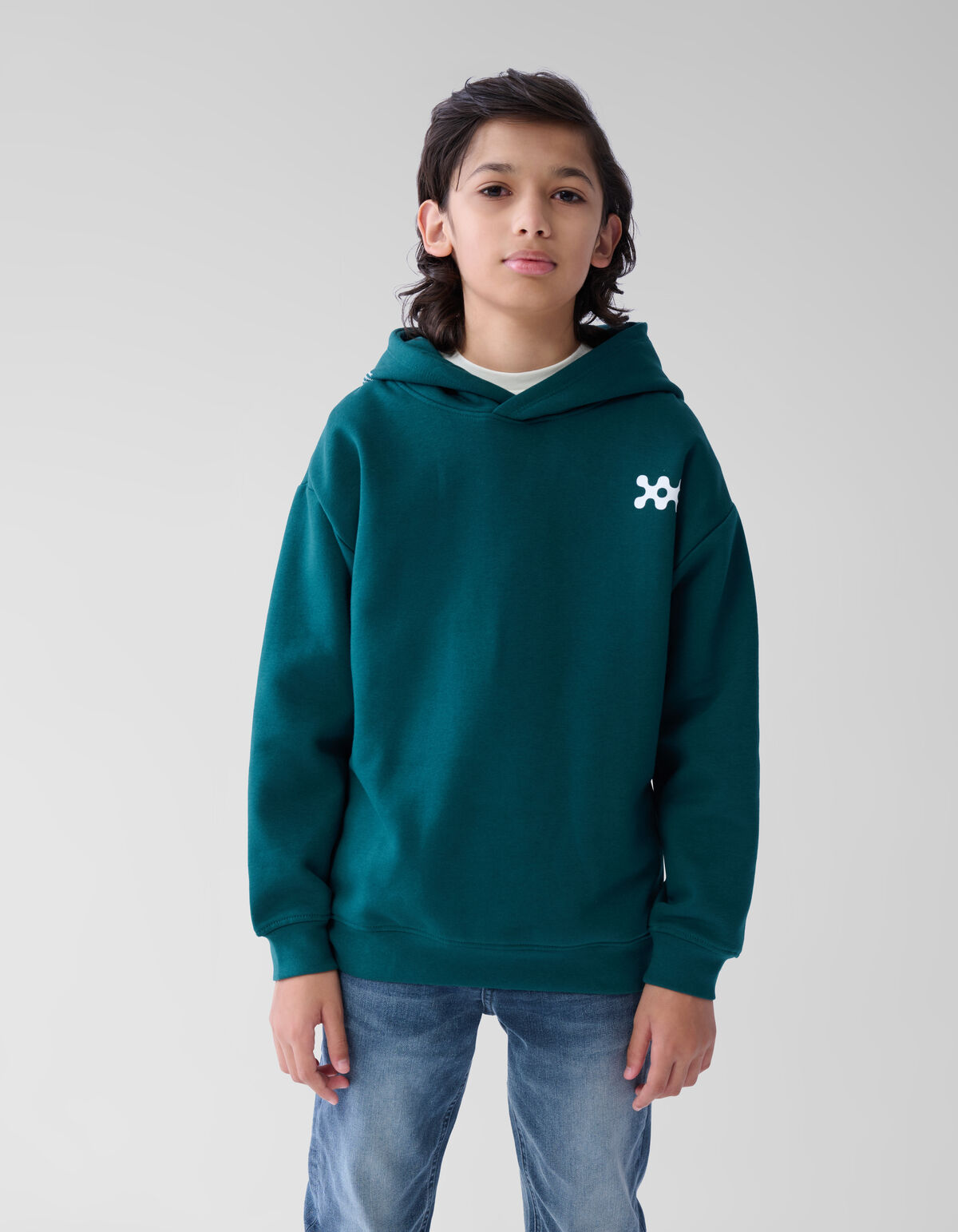 Basic Artwork Hoodie Dunkelgrün SHOEBY BOYS