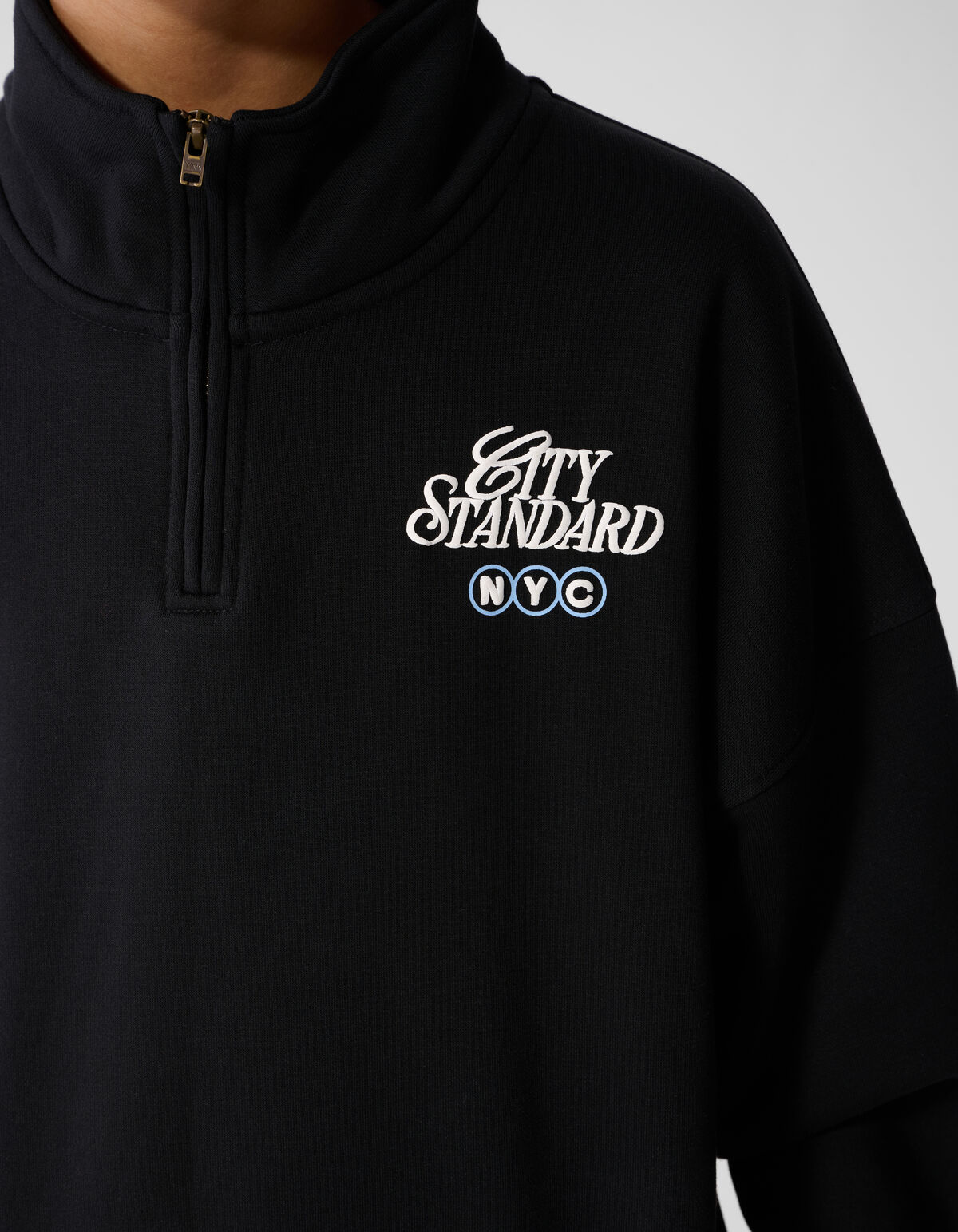 City Zip Sweatshirt Schwarz SHOEBY BOYS