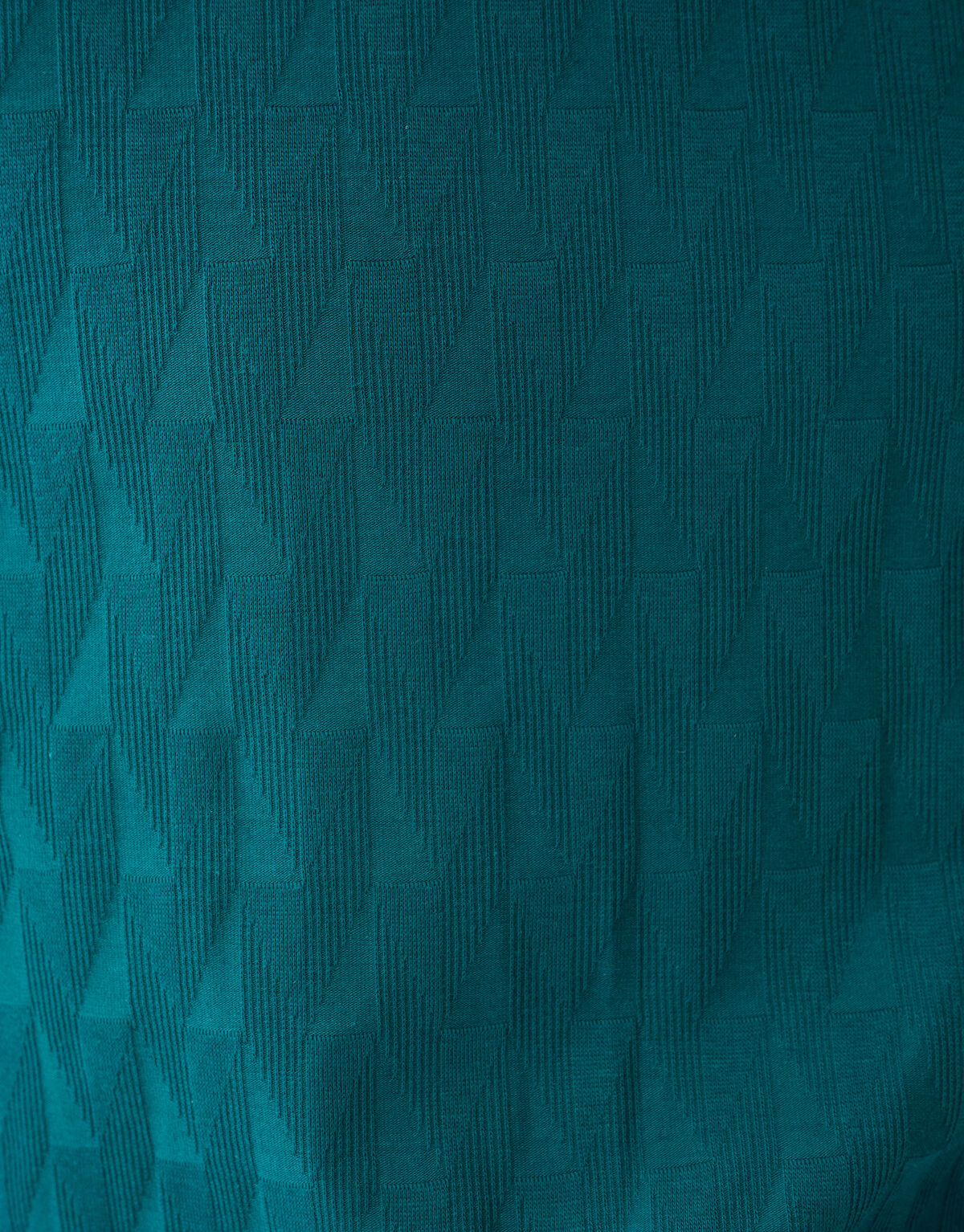 Jacquard-T-Shirt Dunkelgr&uuml;n SHOEBY MEN