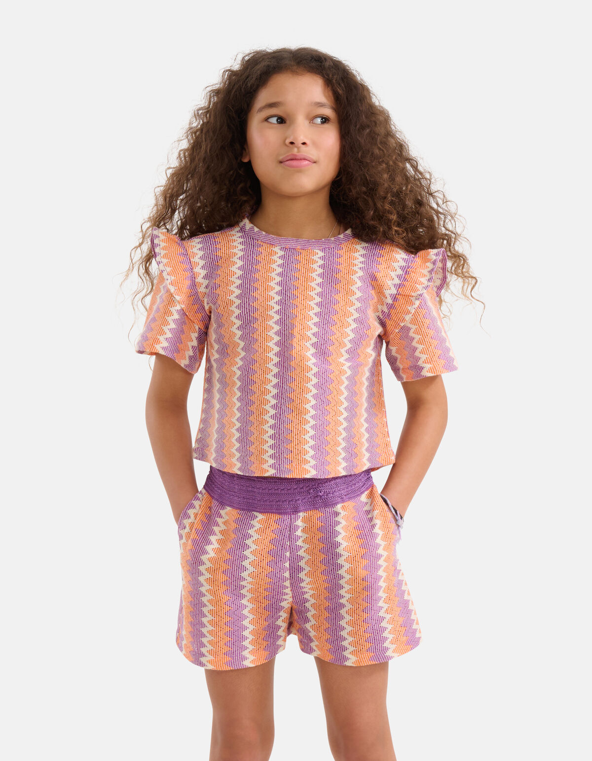 Crochet Top Paars SHOEBY GIRLS