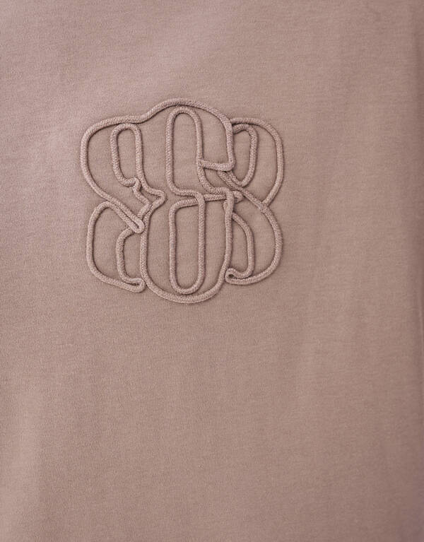 Stickerei-T-Shirt Hellbraun SHOEBY MEN
