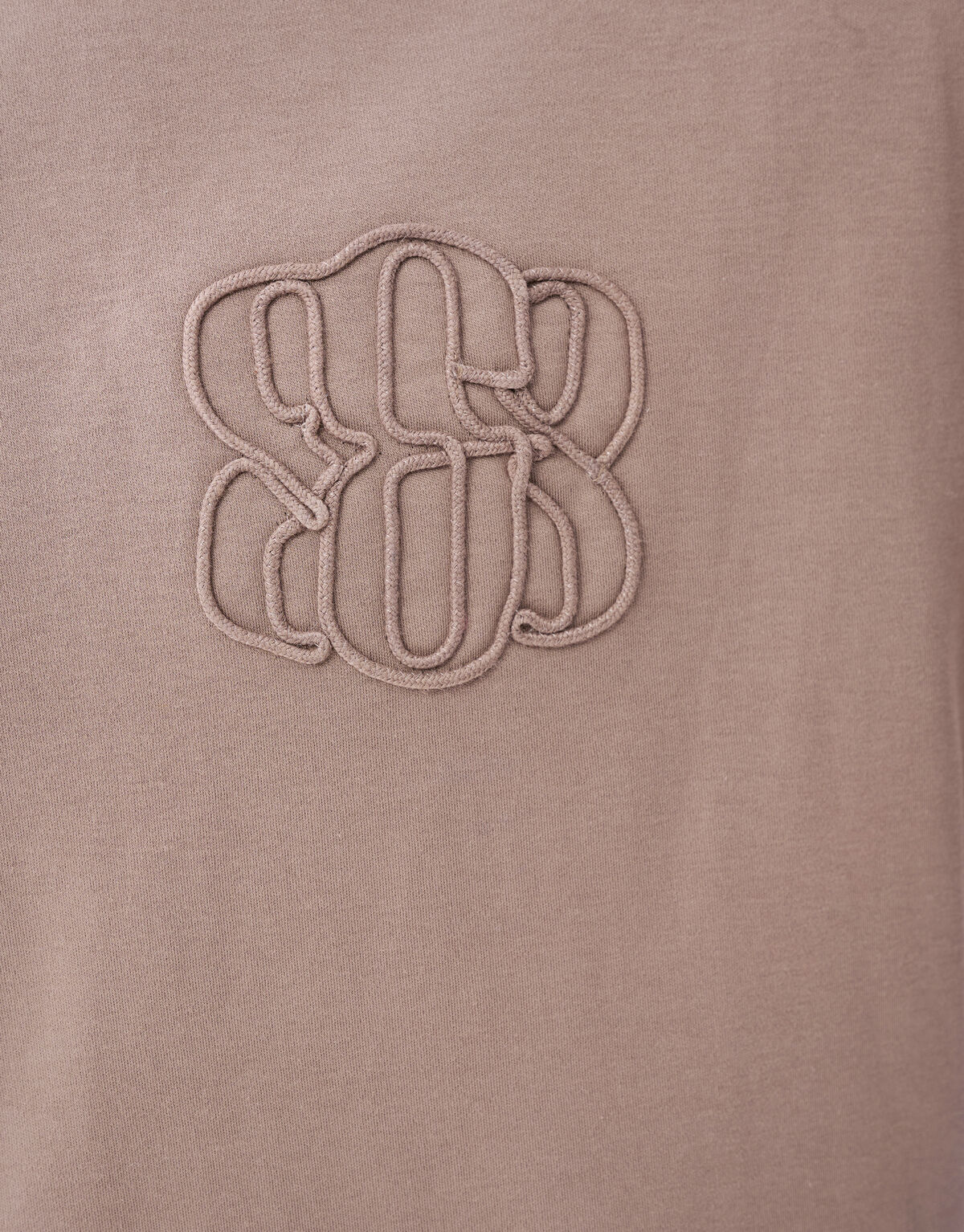 Stickerei-T-Shirt Hellbraun SHOEBY MEN