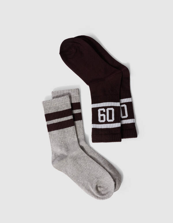 Socken-Set Schwarz/Grau SHOEBY ACCESSOIRES