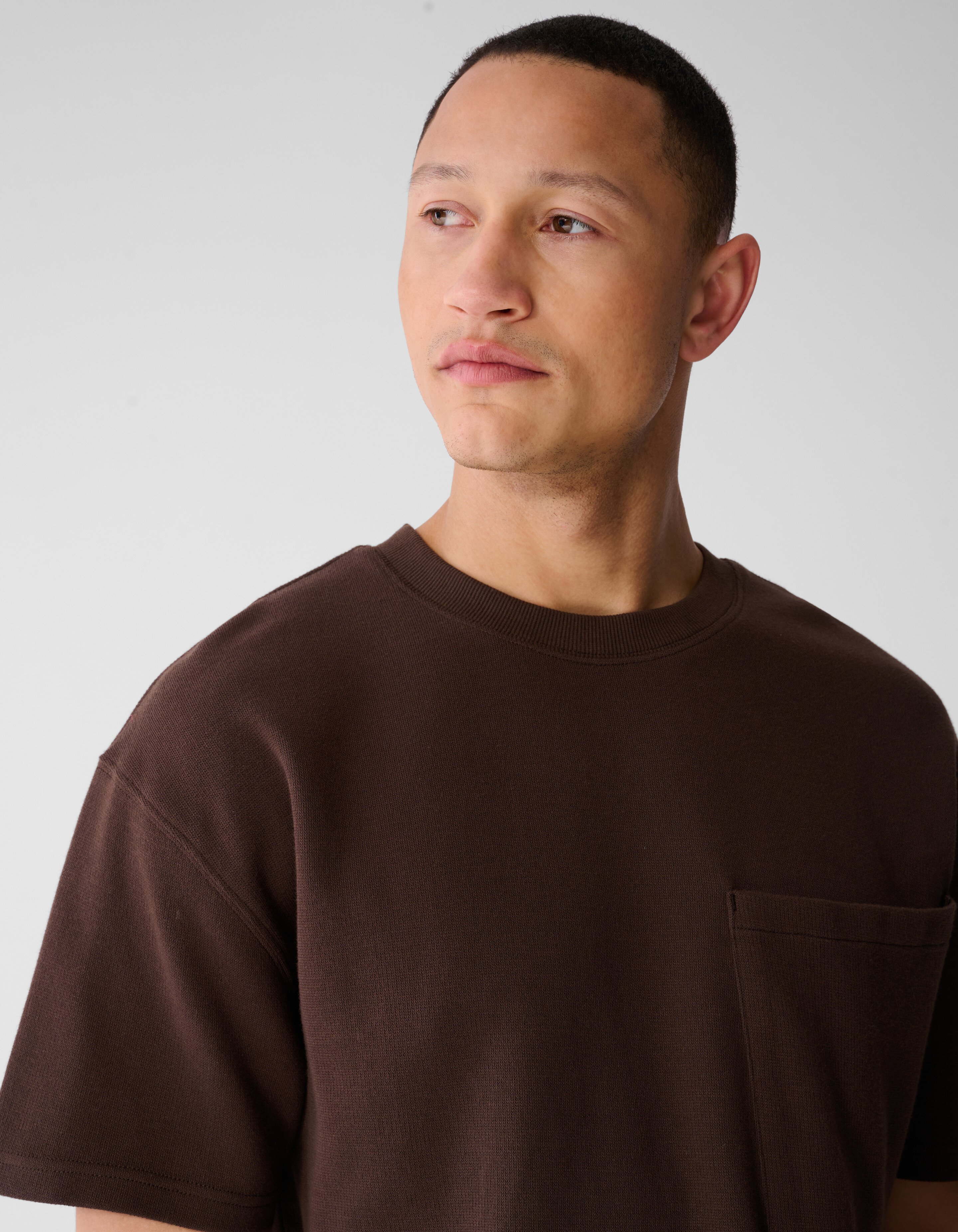 Cord-T-Shirt mit Taschen, dunkelbraun SHOEBY MEN