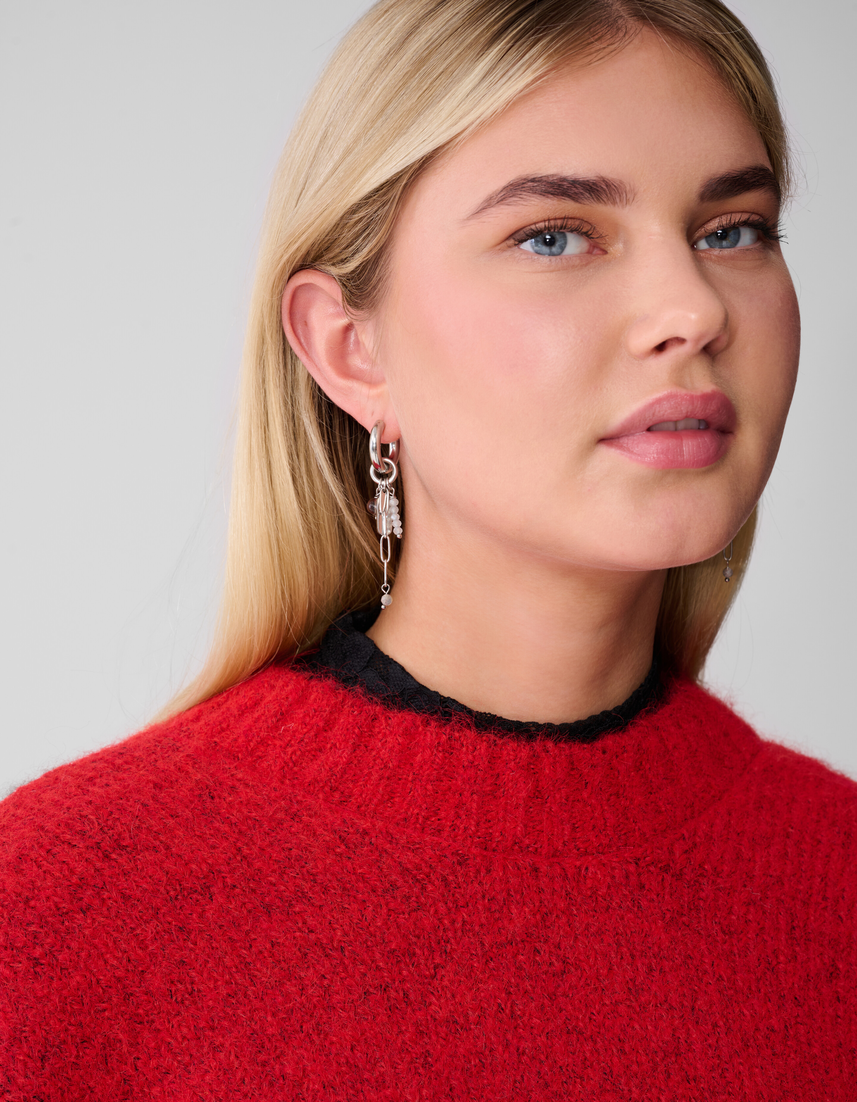 Charm Hoops Ohrringe Silber SHOEBY ACCESSOIRES