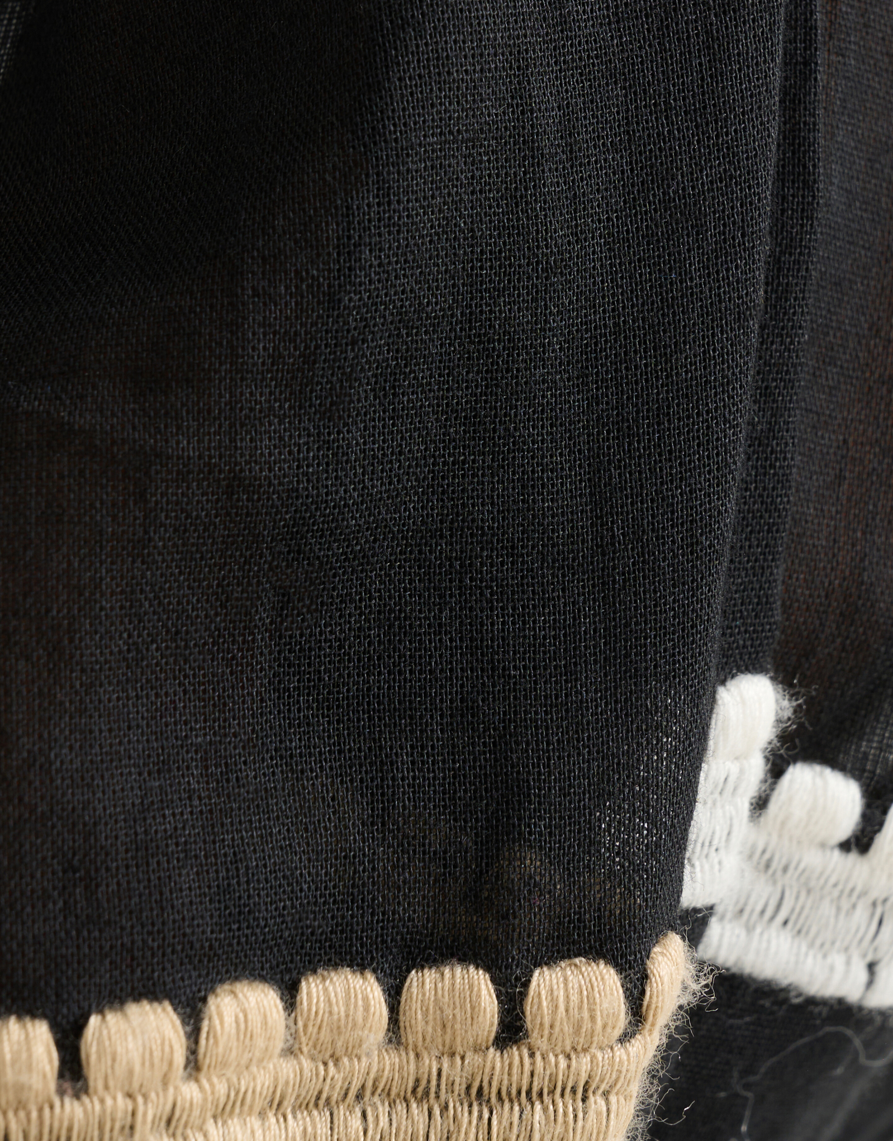 Bluse mit Stickerei Schwarz SHOEBY WOMEN