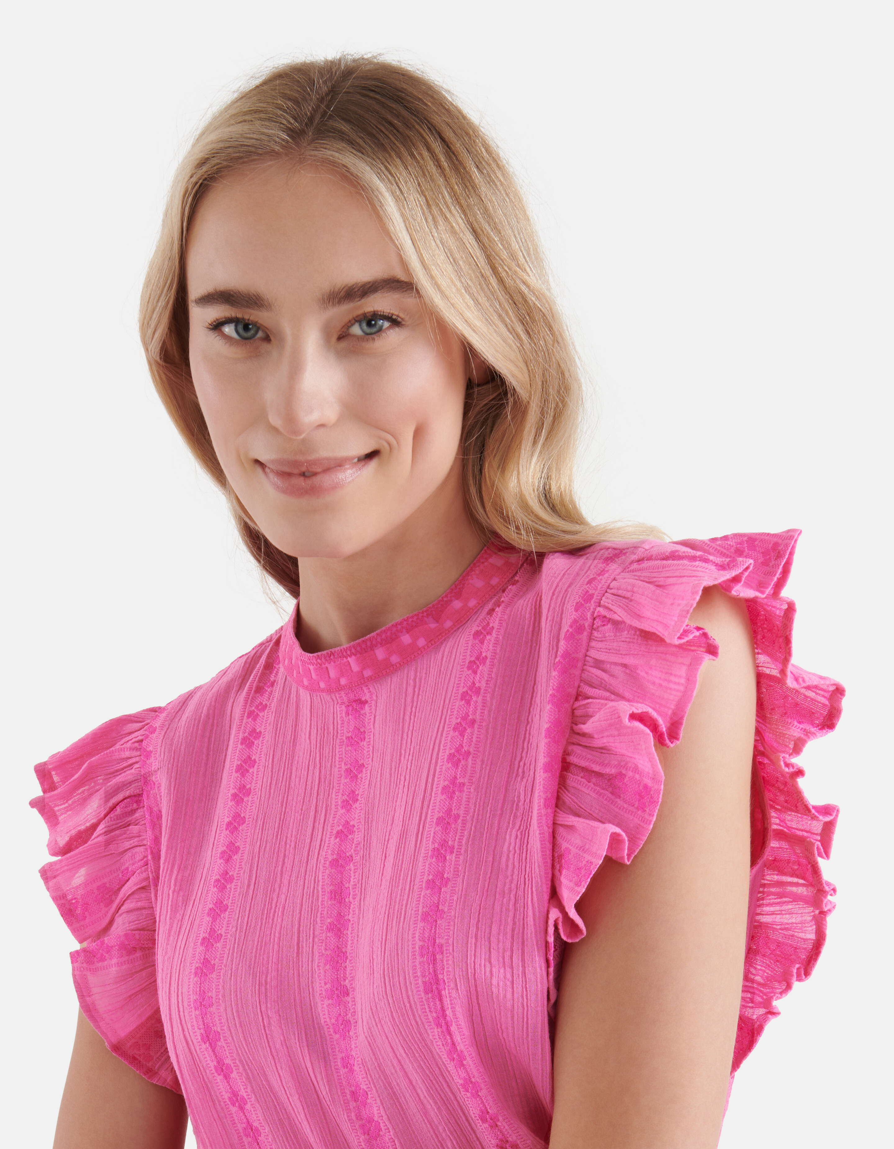 Tape Detail Top Pink By Nicolette SHOEBY WOMEN