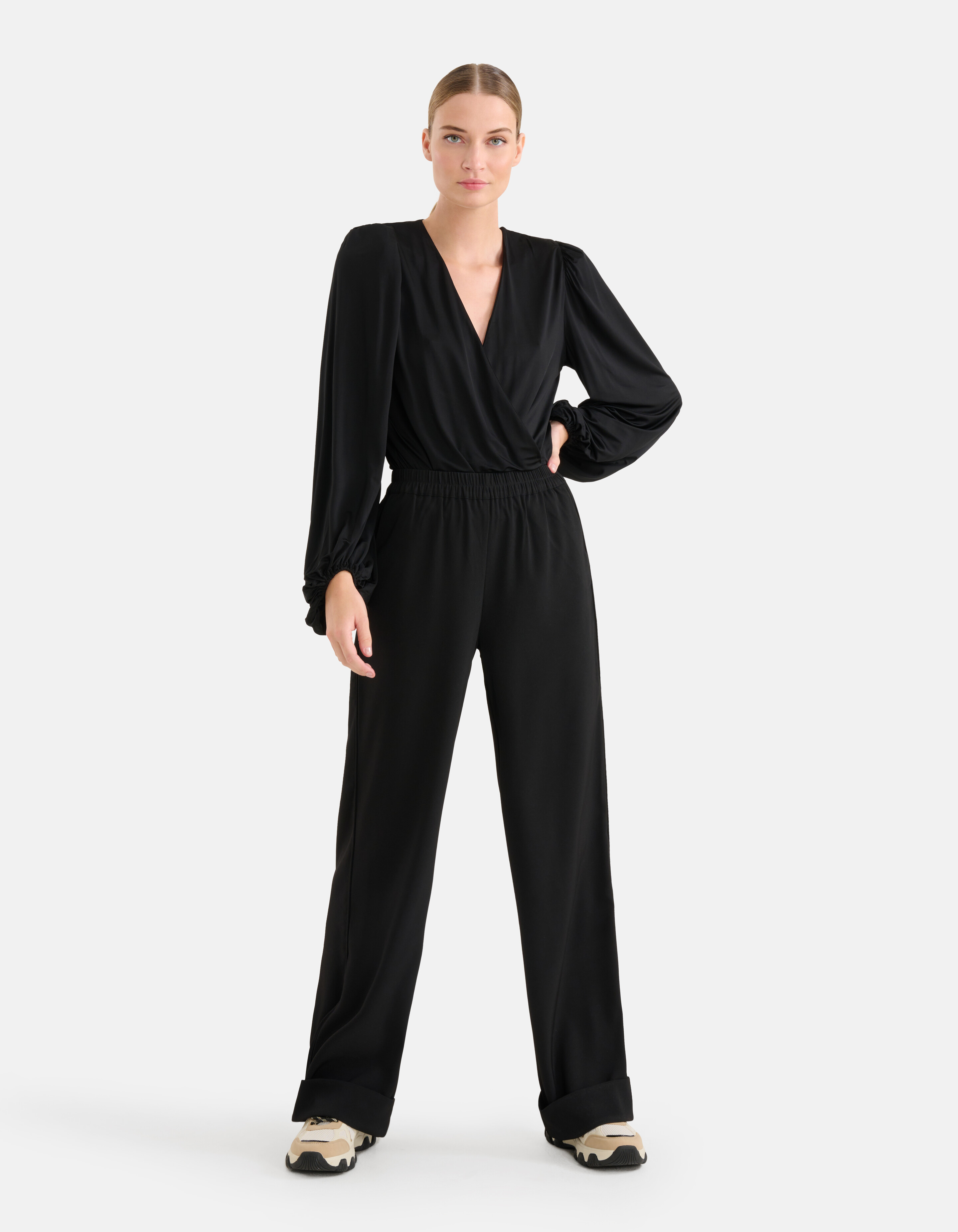 Wickelhosen mit weitem Bein Schwarz SHOEBY WOMEN