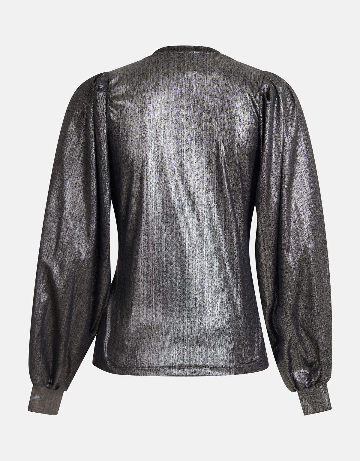 Glitzer-Langarmtop Schwarz SHOEBY WOMEN