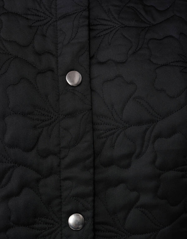 Kurzärmelige Bomberjacke mit Stickerei Schwarz SHOEBY WOMEN