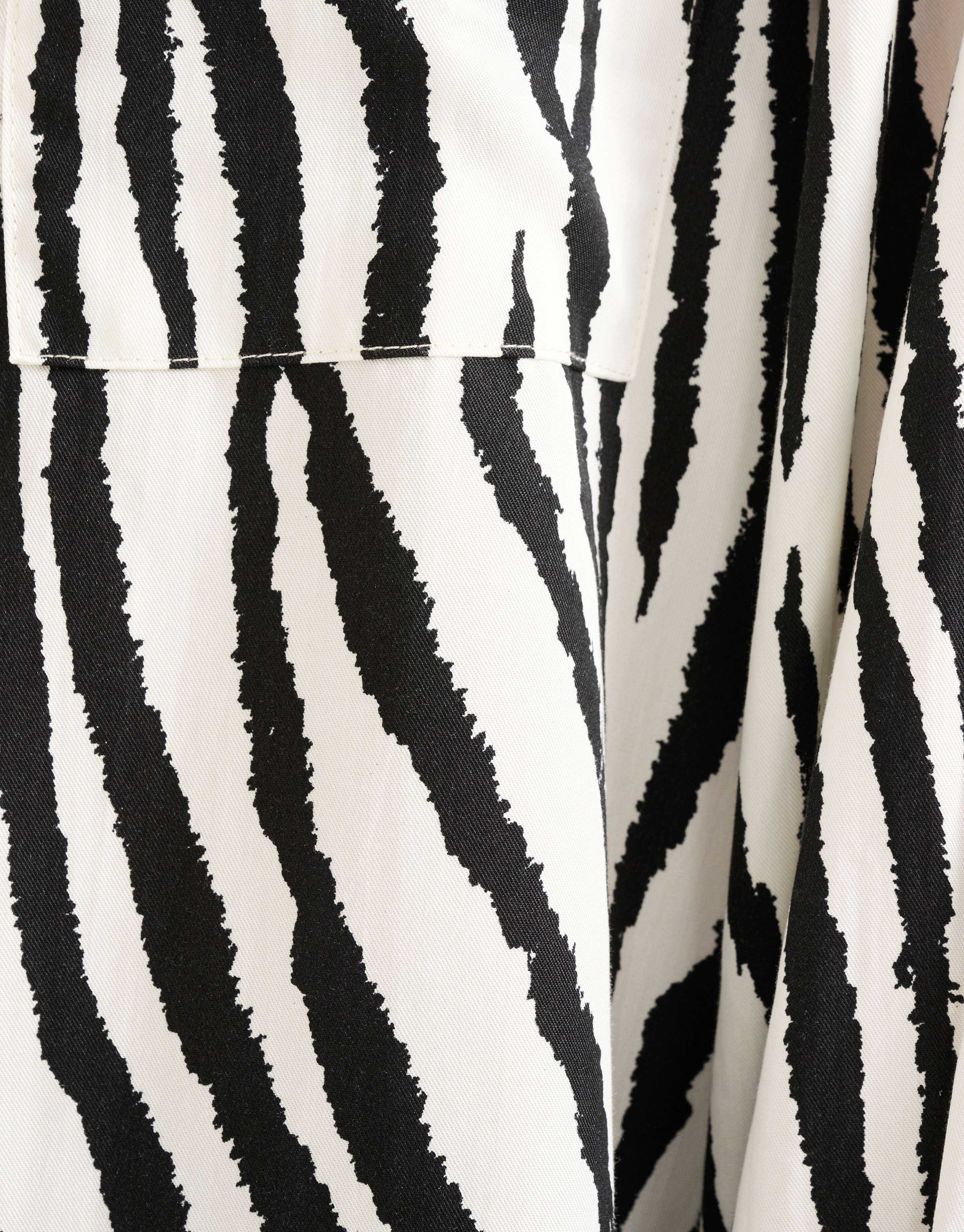 Bluse mit Zebradruck Schwarz/Weiß SHOEBY WOMEN