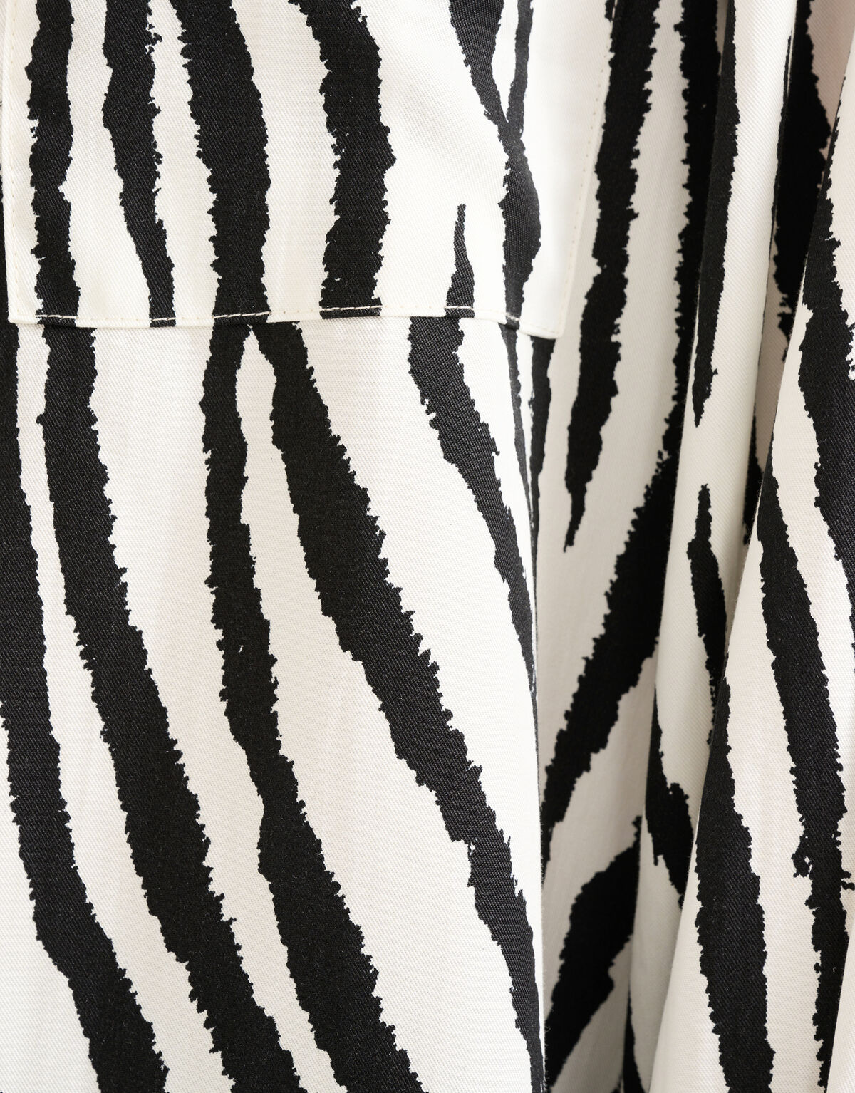 Bluse mit Zebradruck Schwarz/Weiß SHOEBY WOMEN