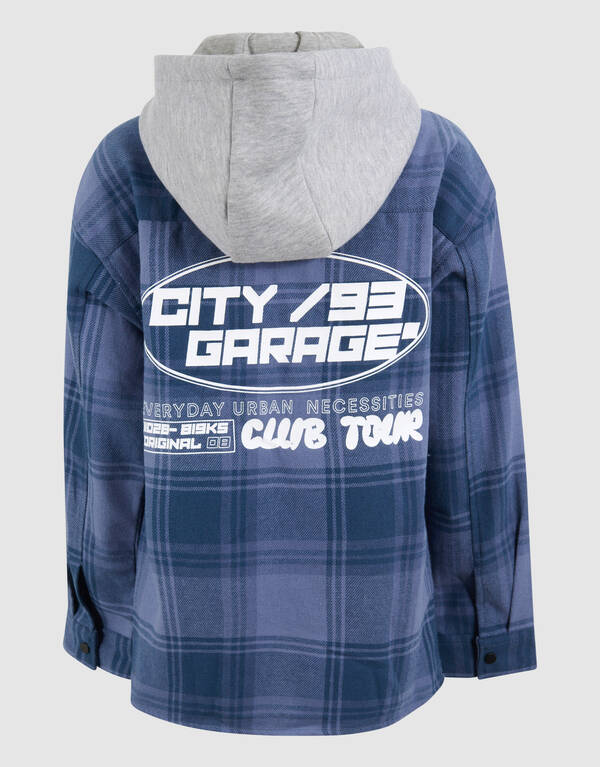 Karo-Pocket-Overshirt Blau SHOEBY BOYS