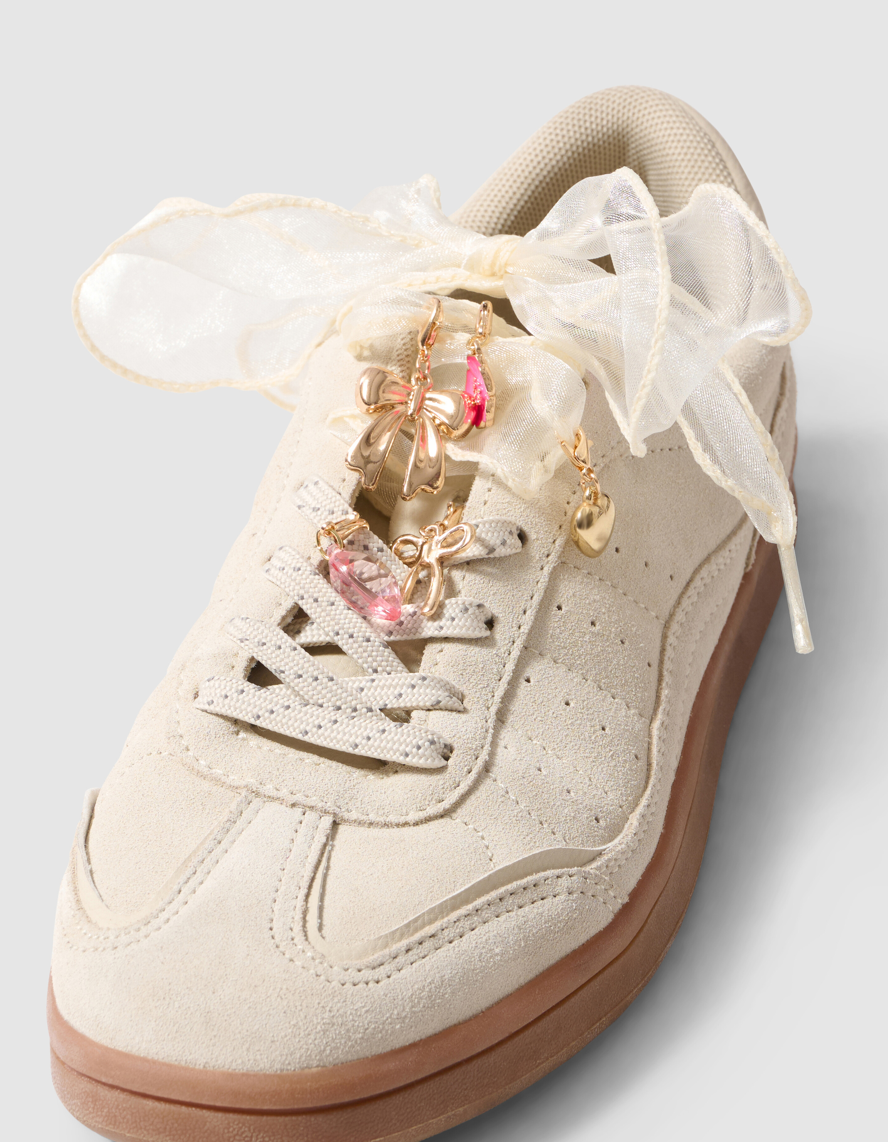 Sweet Blossom Schn&uuml;rsenkel Wei&szlig; SHOEBY ACCESSOIRES