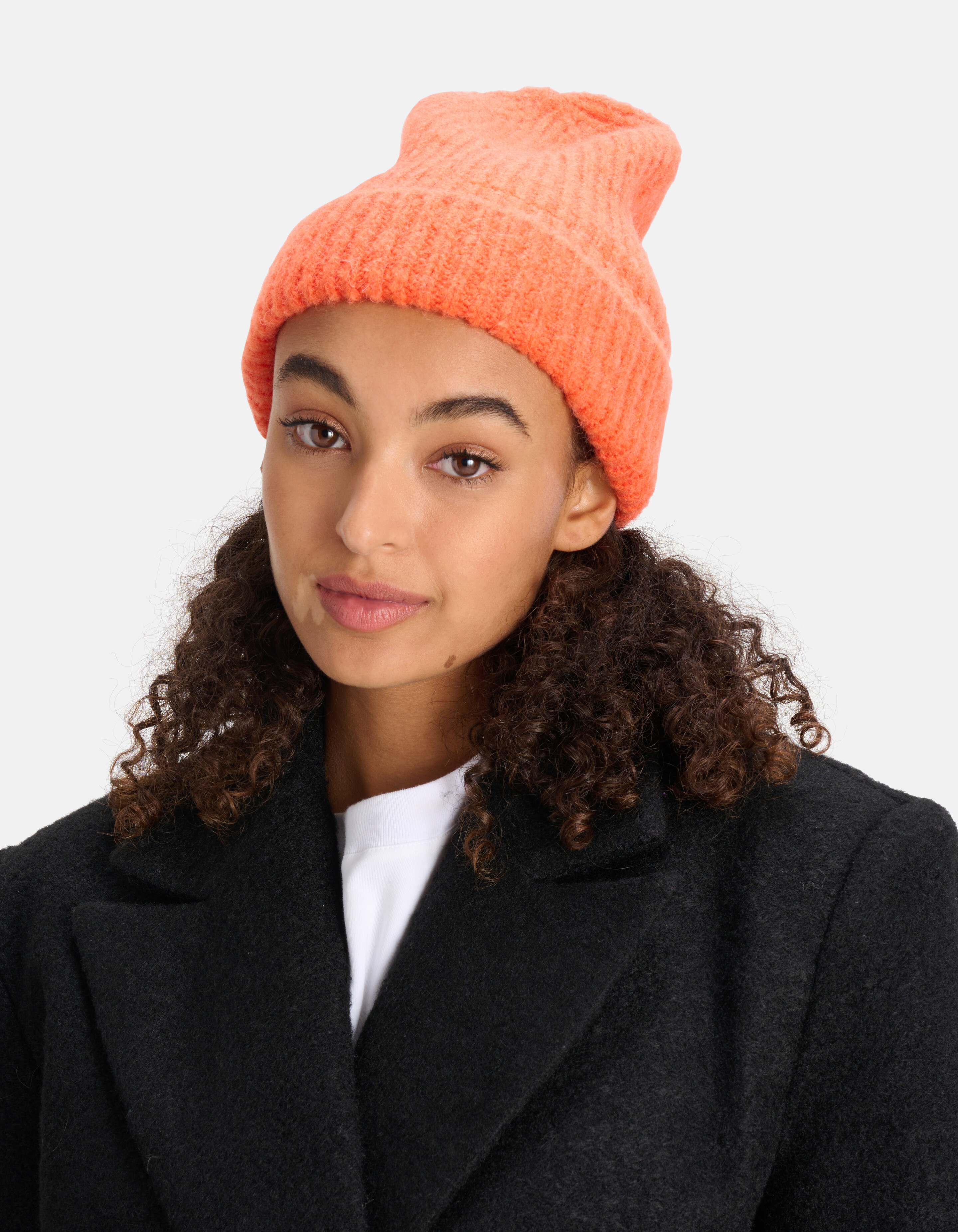 Gestrickte Beanie Orange SHOEBY ACCESSOIRES