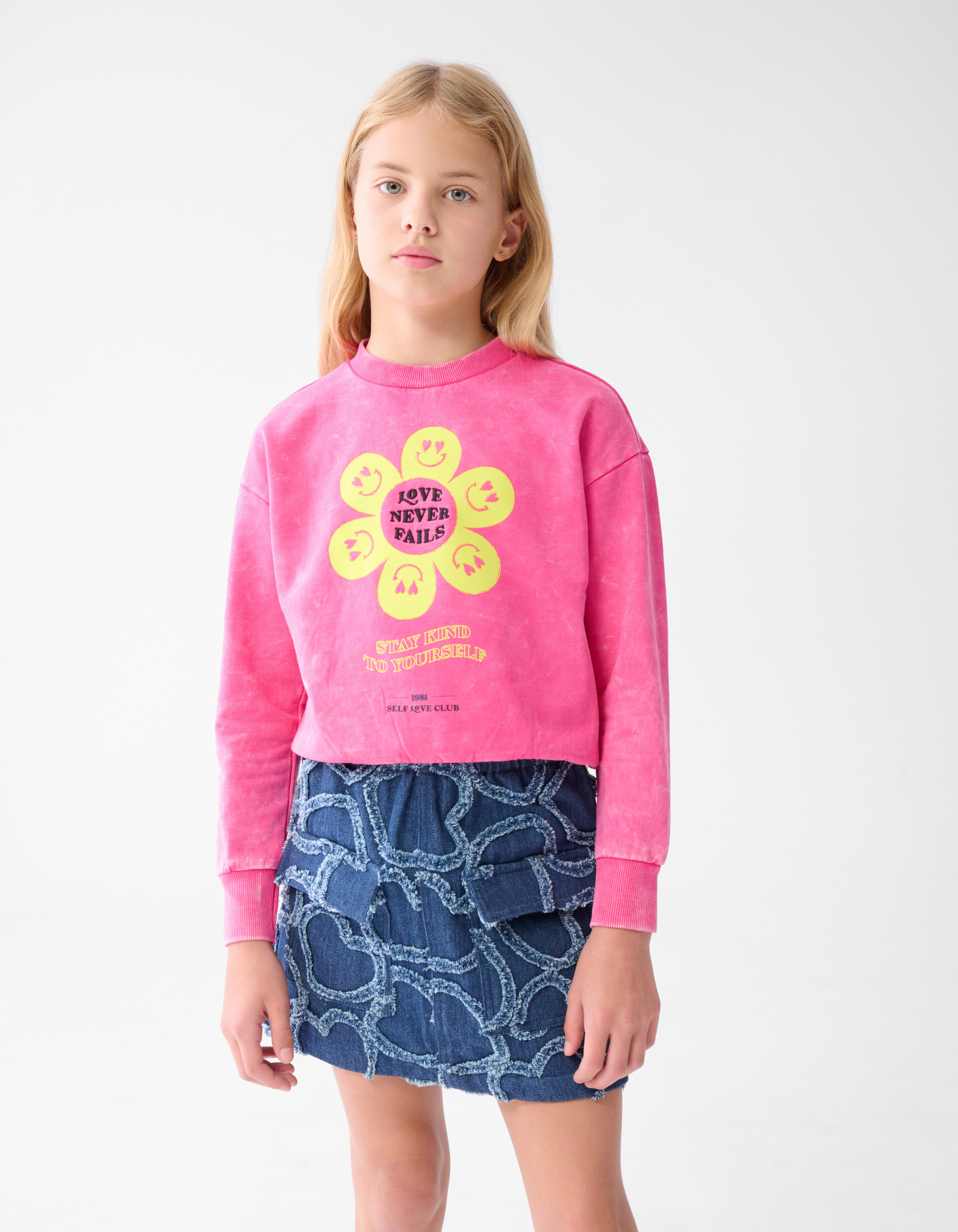 Blumen-Pullover Rosa SHOEBY GIRLS