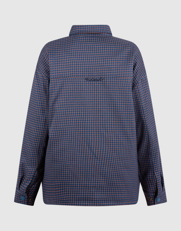 Oversized Padded Overshirt Dunkelblau SHOEBY BOYS