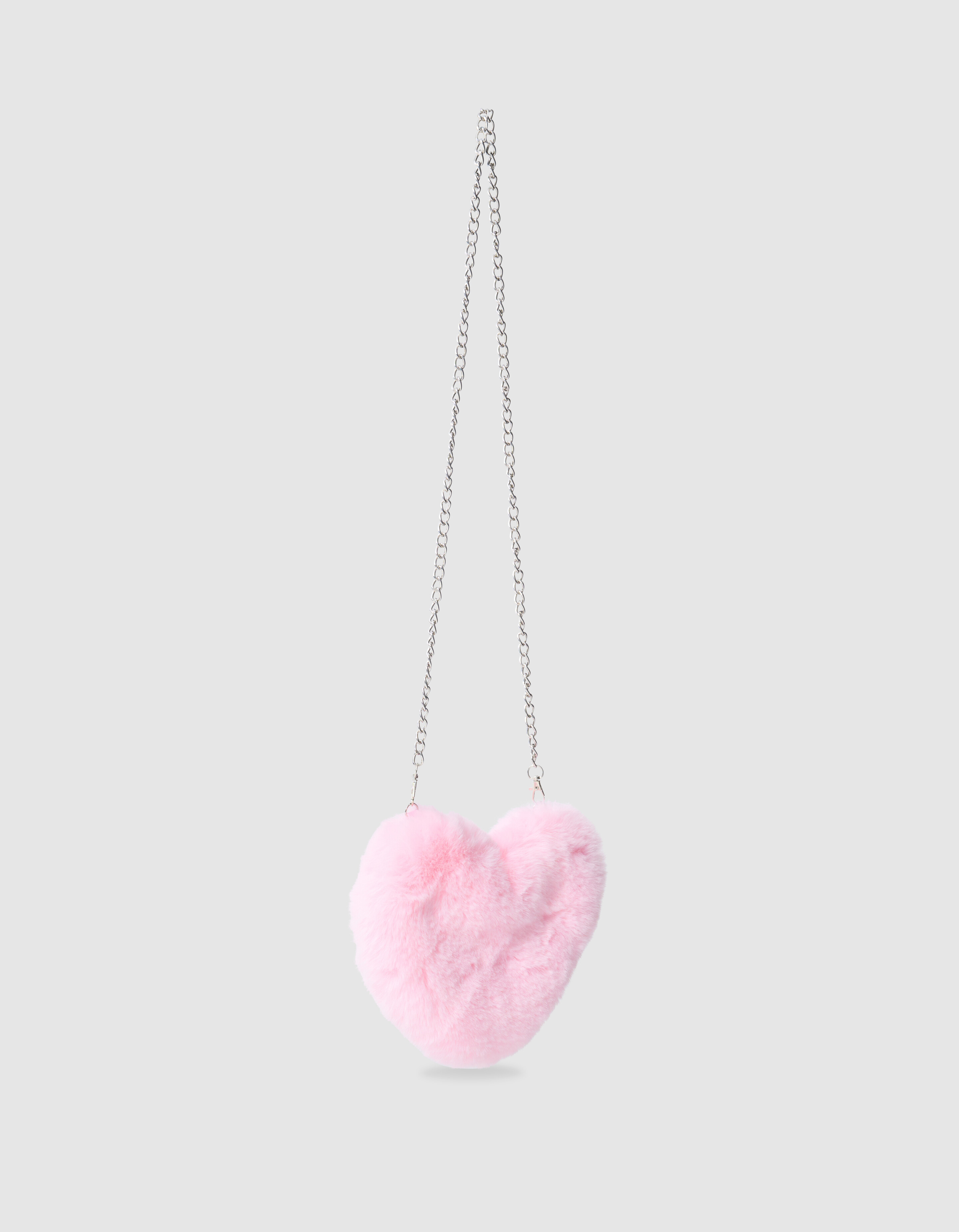 Fluffy Fur Heart Tasche Hellrosa SHOEBY ACCESSOIRES