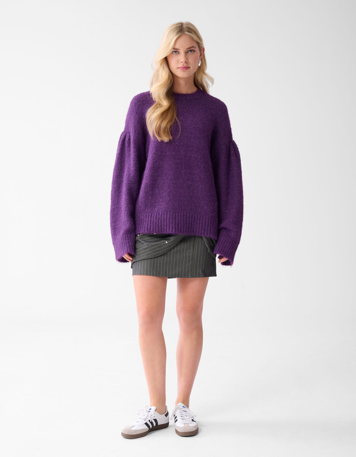 Pullover mit geraden Ärmeln Dunkelviolett SHOEBY WOMEN