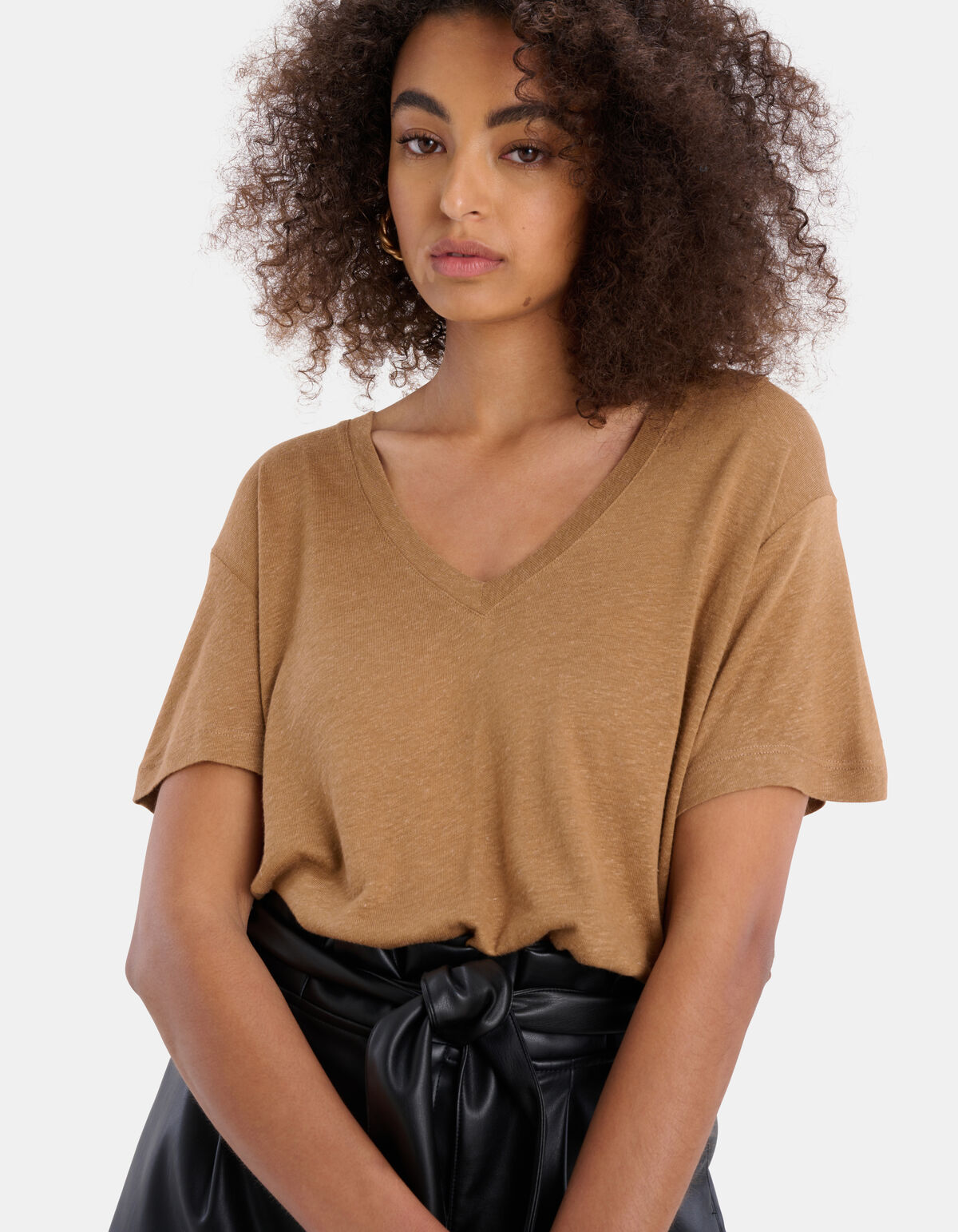 Leinen Mix T-Shirt EKSEPT