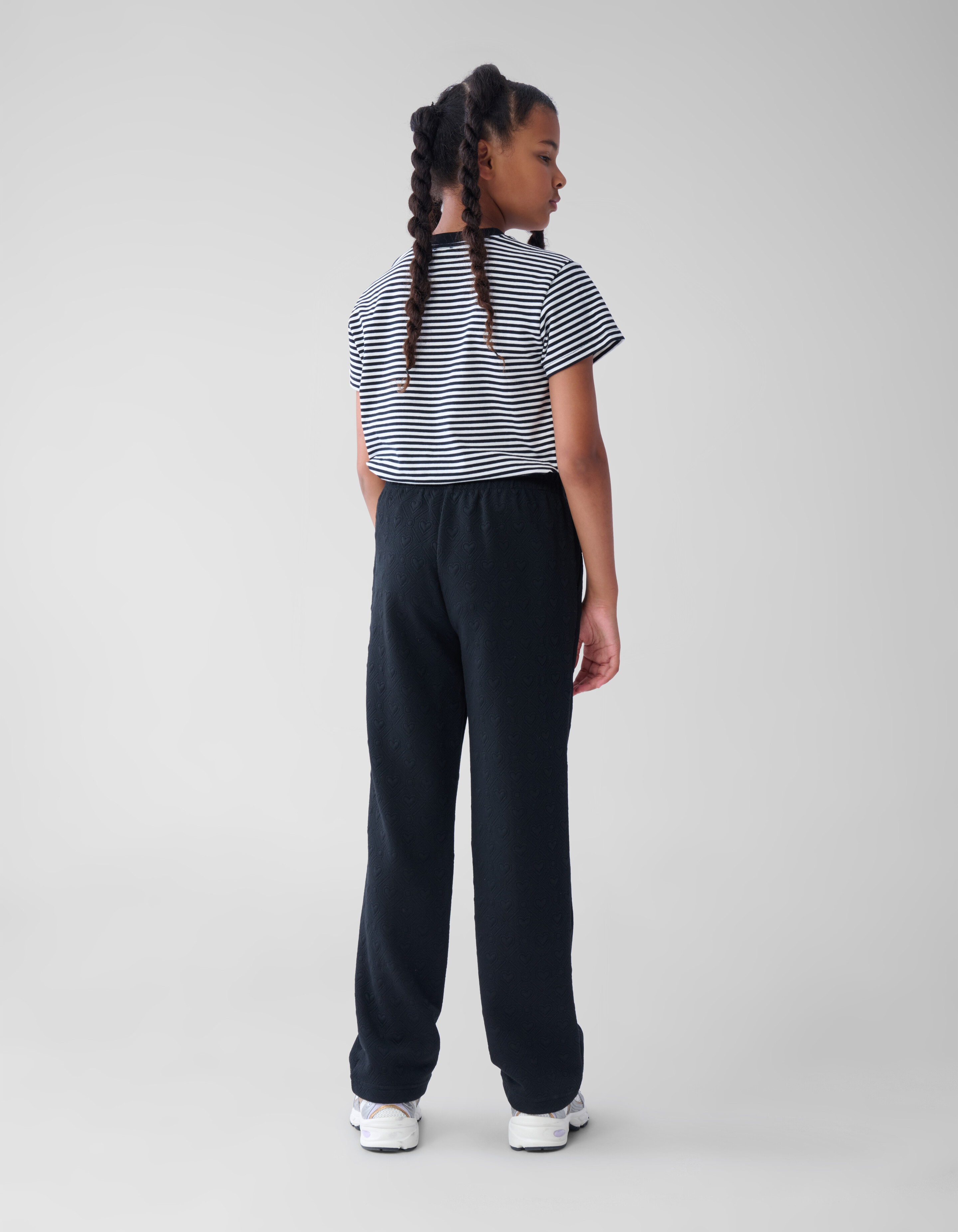 Herz Jacquard Hose Schwarz SHOEBY GIRLS