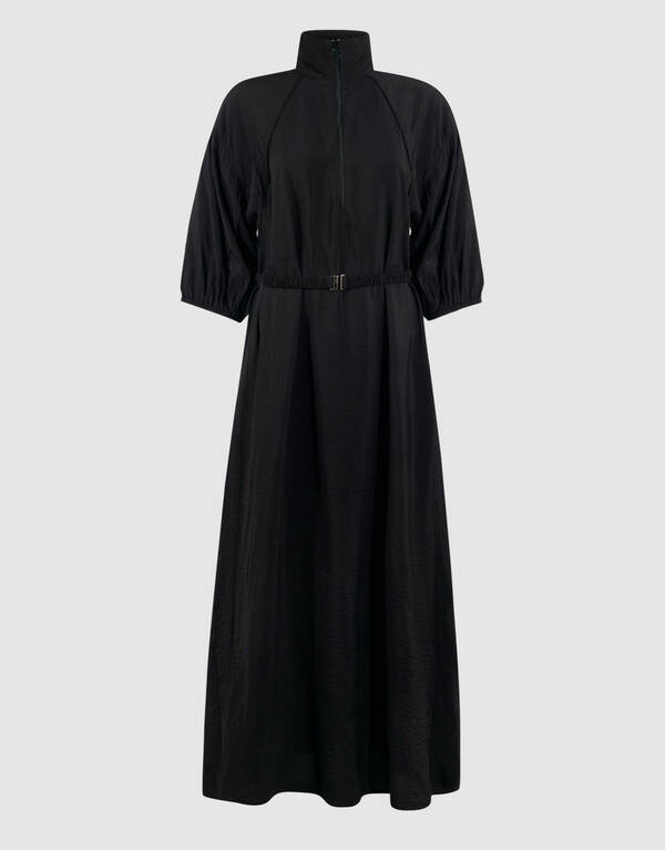 Sportlicher Trainingsanzug Maxi Kleid Schwarz SHOEBY WOMEN