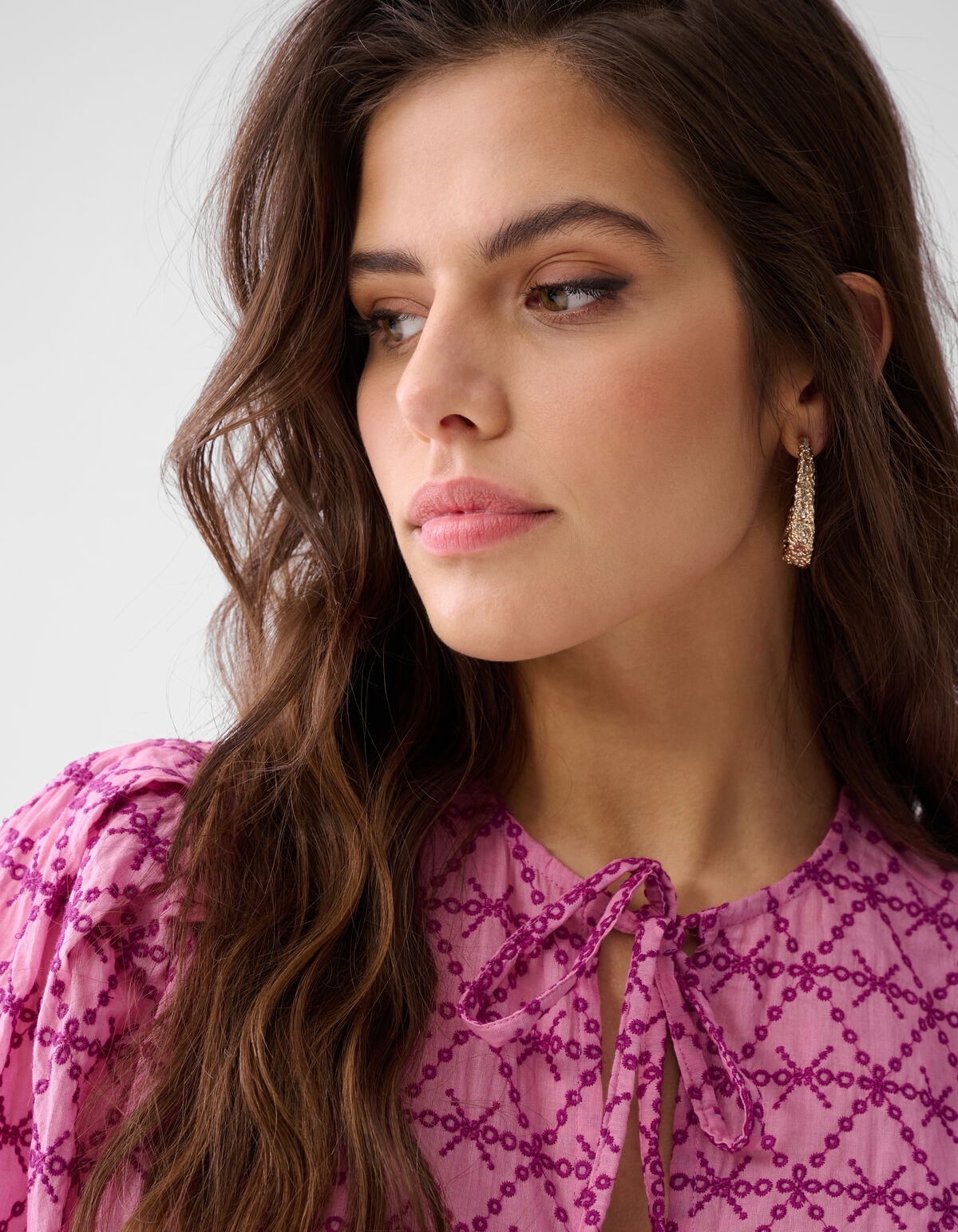 Bedruckte Streifbluse Roze SHOEBY WOMEN