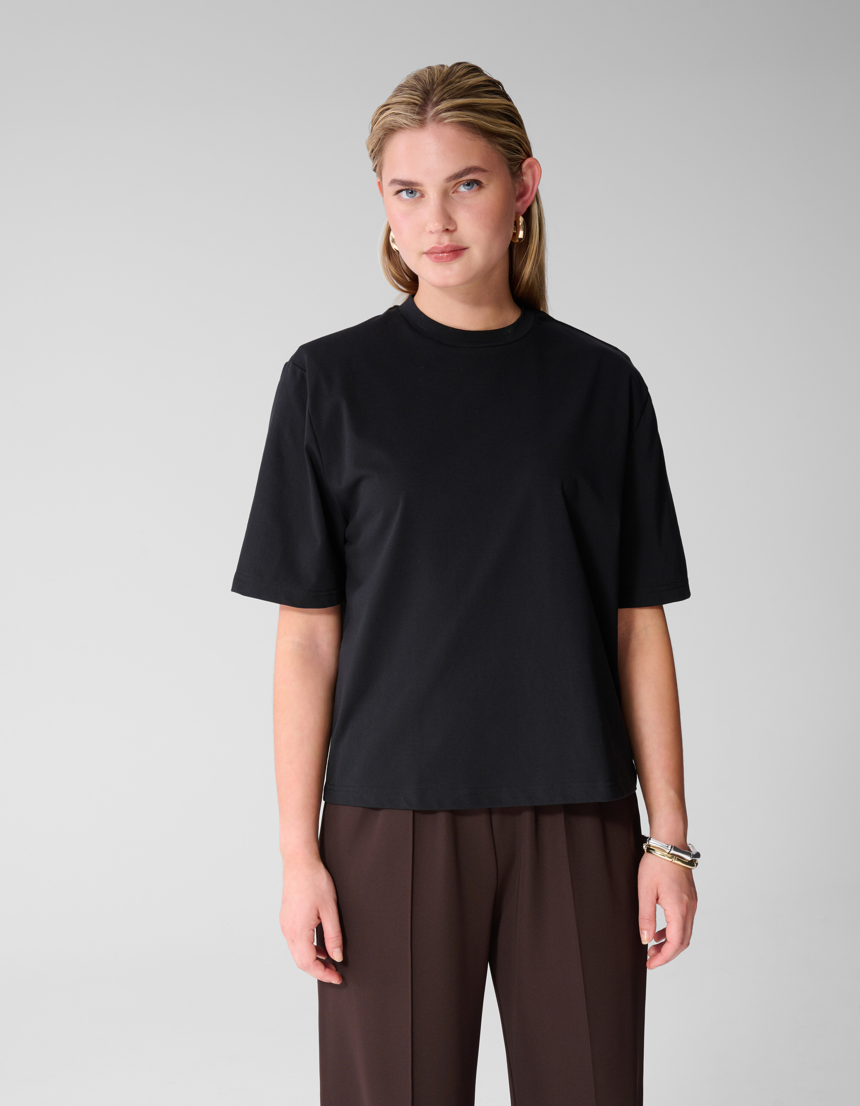 Gepolstertes T-Shirt Schwarz SHOEBY WOMEN